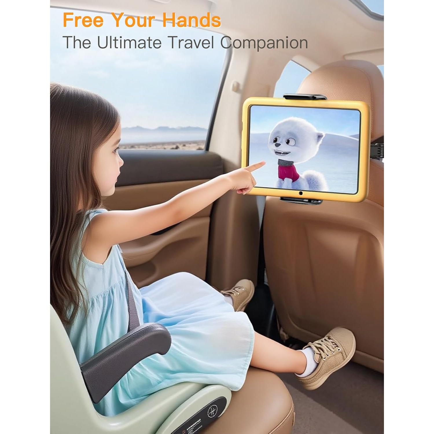 Soporte de Tablet para Coche Aniaboho - Ajustable 4.5-13"