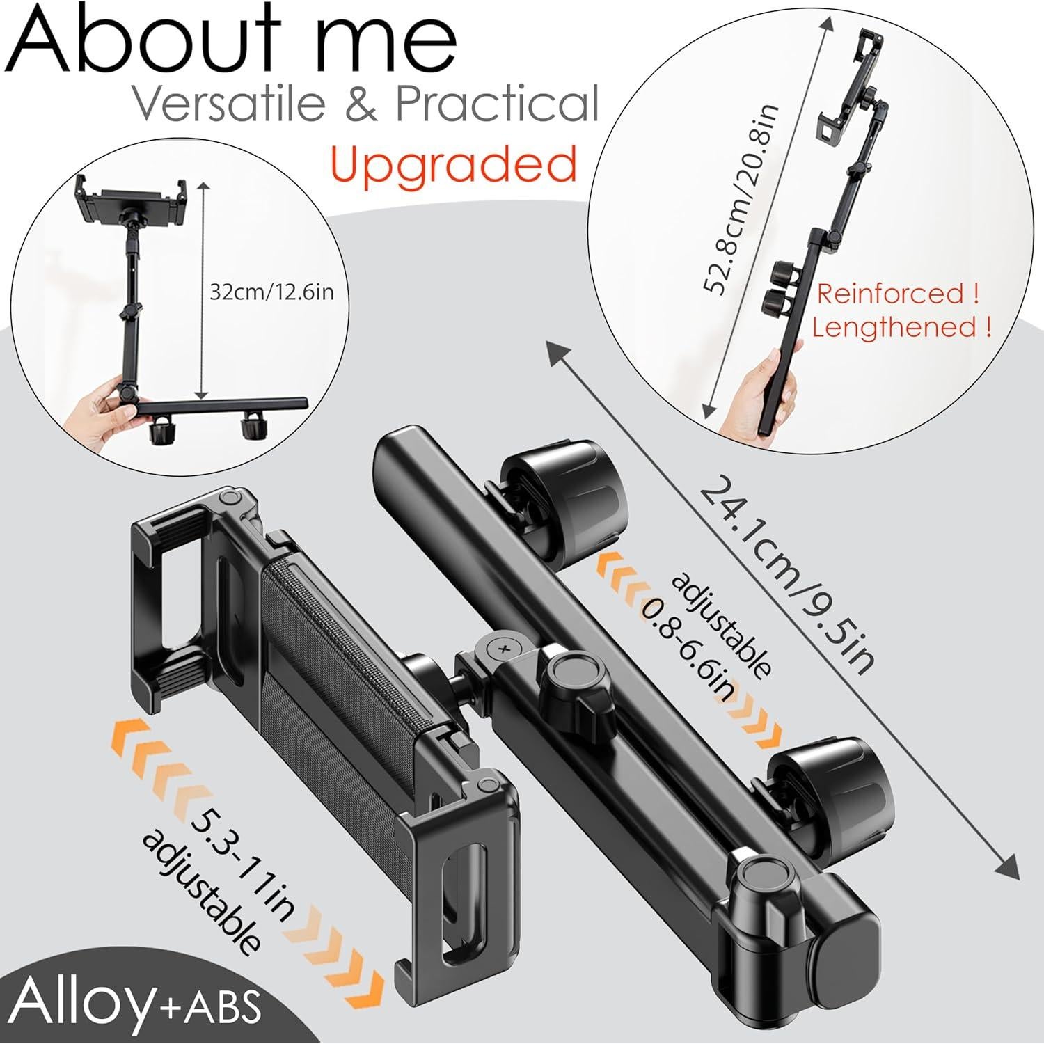 Soporte de Tableta para Reposacabezas de Coche YTDSUP Negro 360°