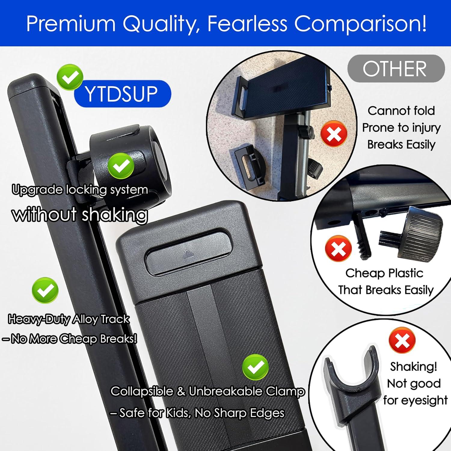 Soporte de Tableta para Reposacabezas de Coche YTDSUP Negro 360°