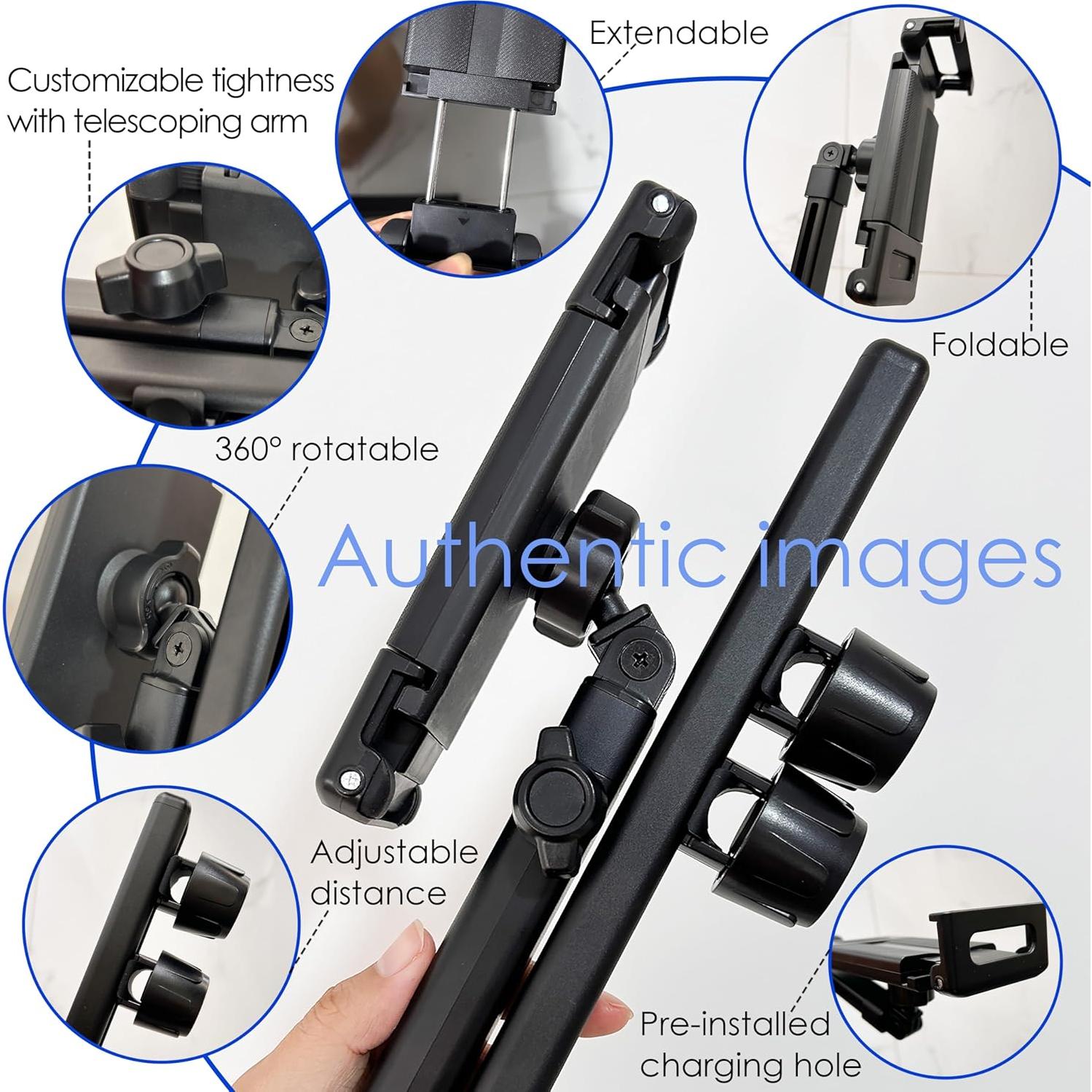 Soporte de Tableta para Reposacabezas de Coche YTDSUP Negro 360°