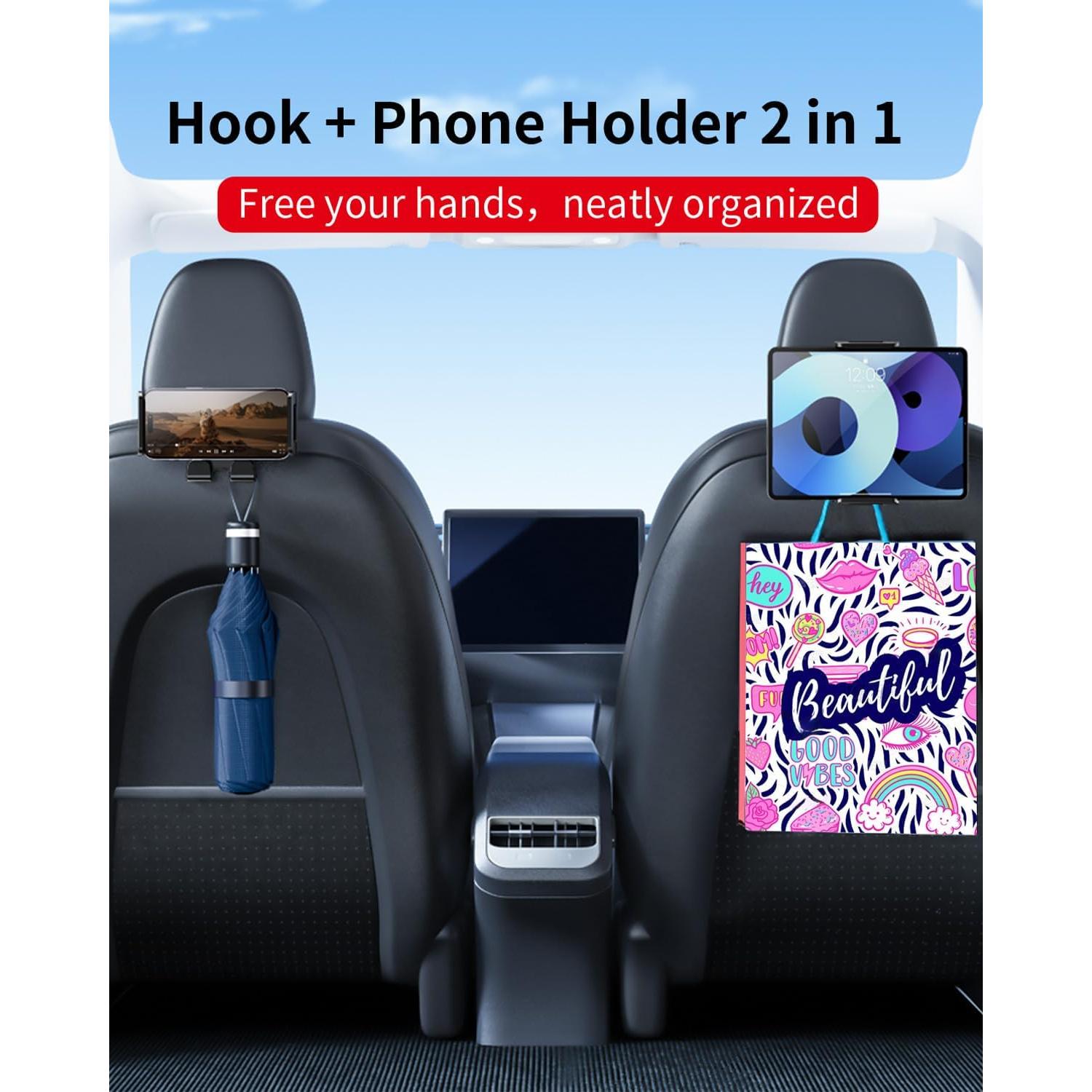 Ganchos para Reposacabezas DICMKY para Tesla Model 3/Y/S/X