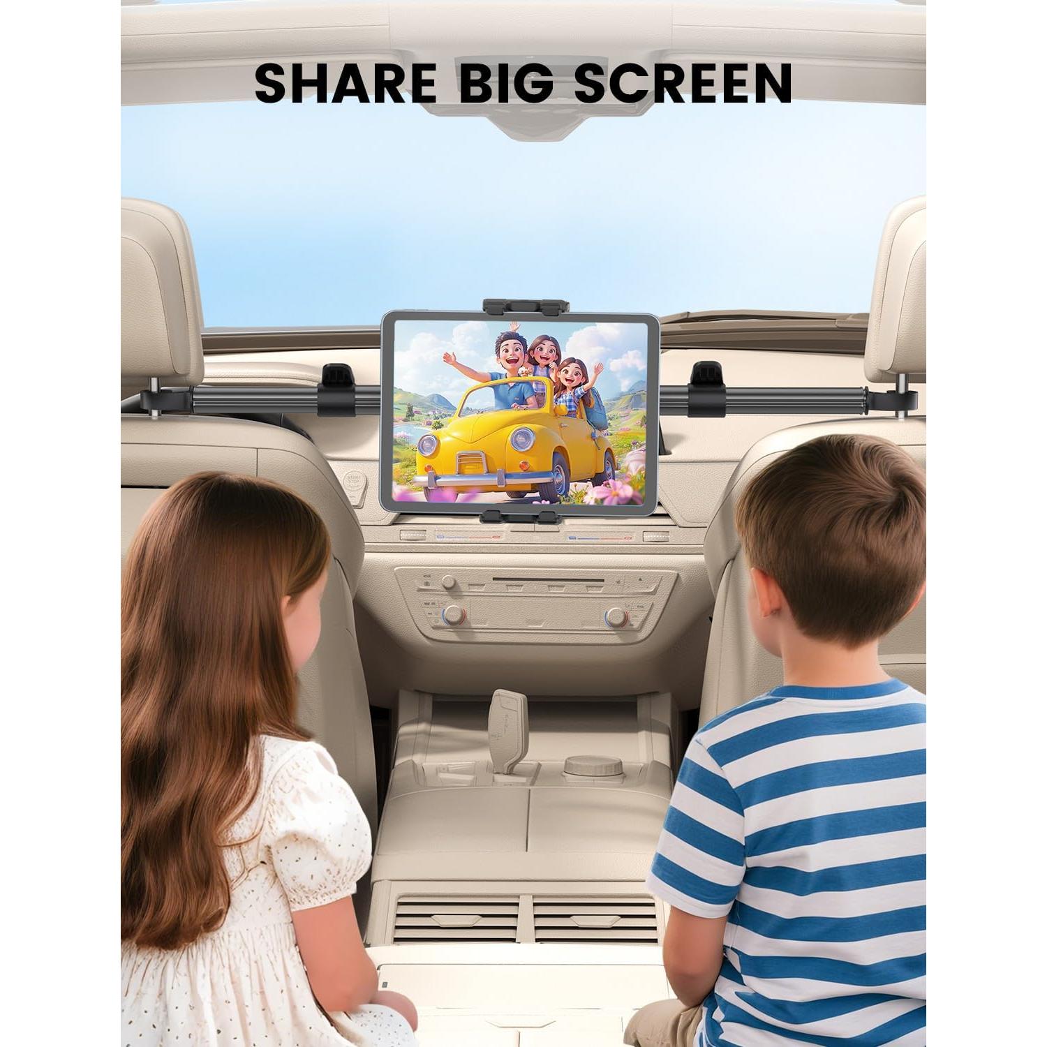 Soporte para Reposacabezas OHLPRO para Tabletas 5-13" Negro