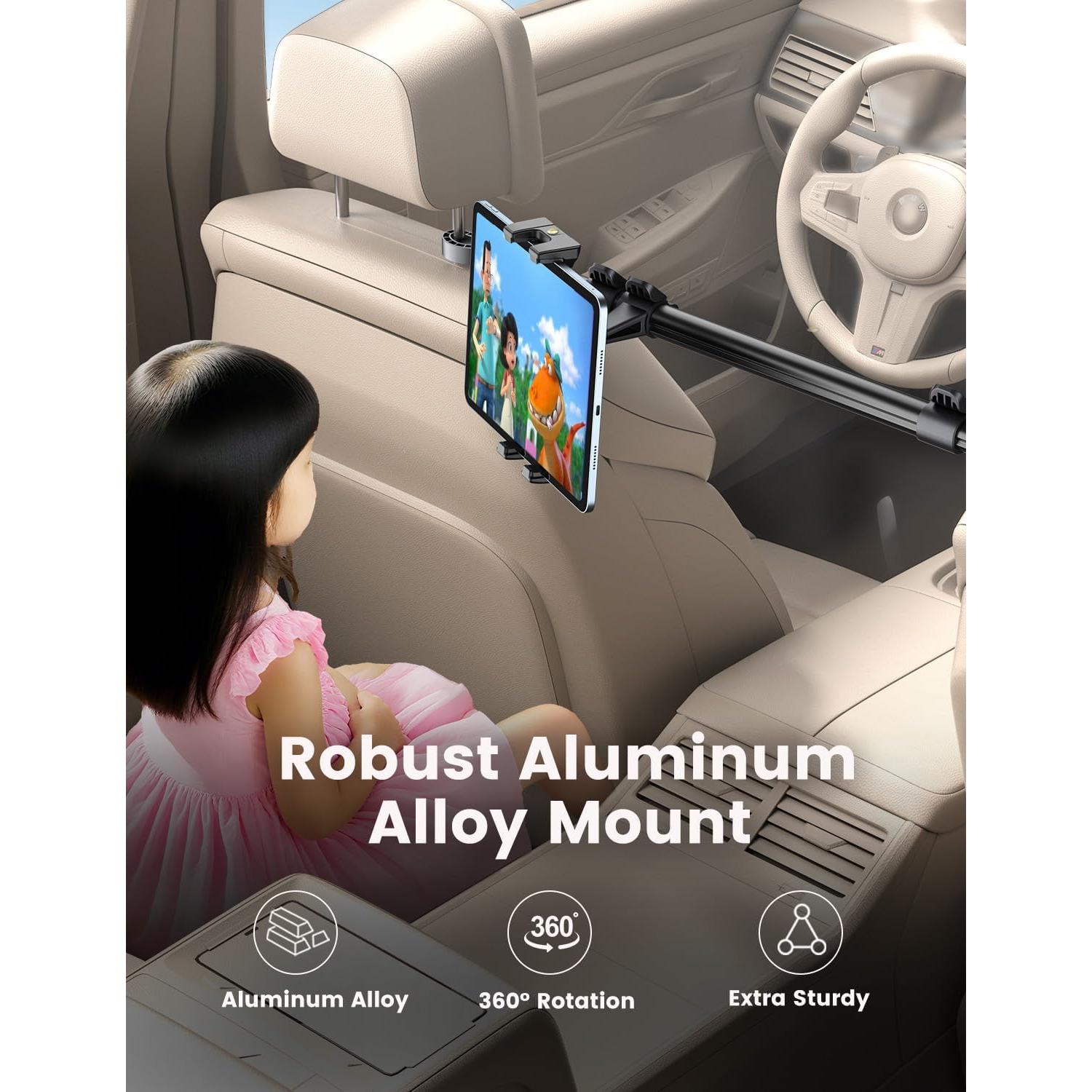 Soporte para Reposacabezas OHLPRO para Tabletas 5-13" Negro