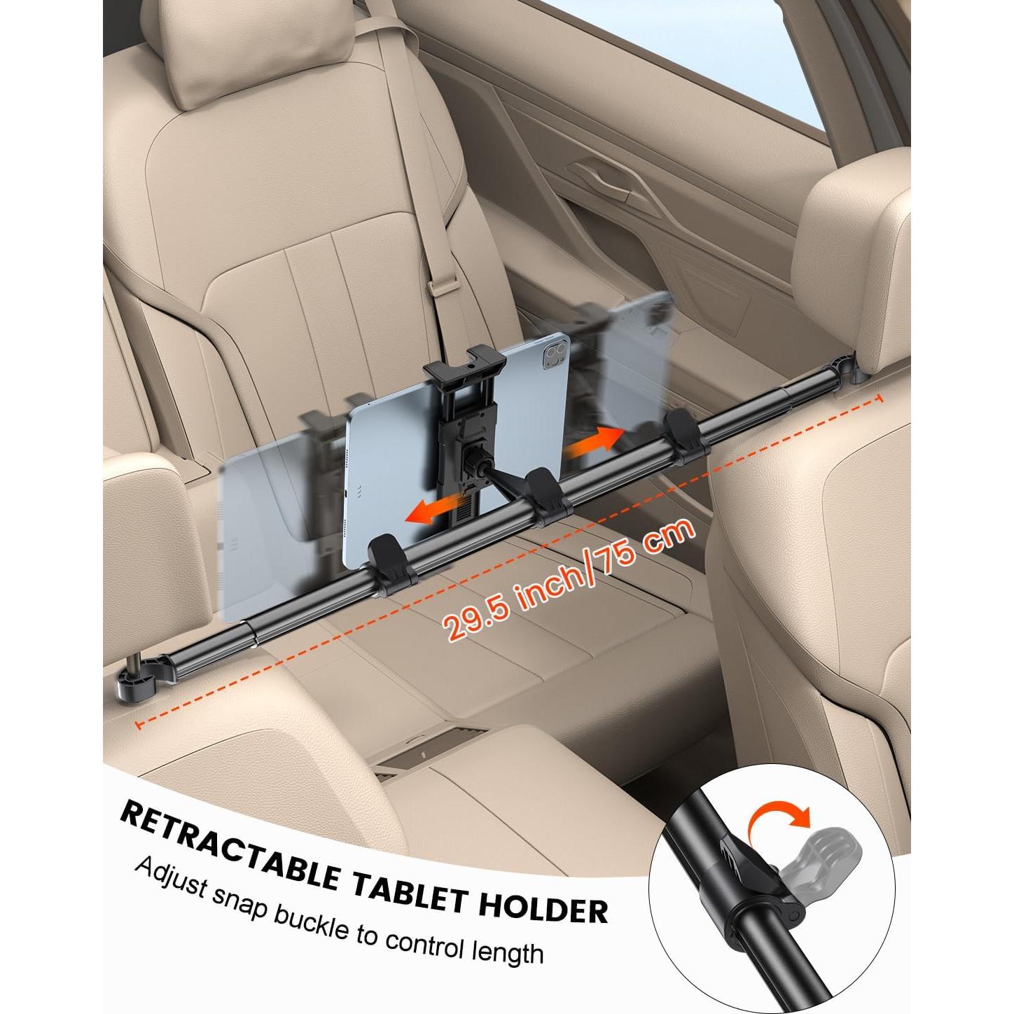 Soporte para Reposacabezas OHLPRO para Tabletas 5-13" Negro