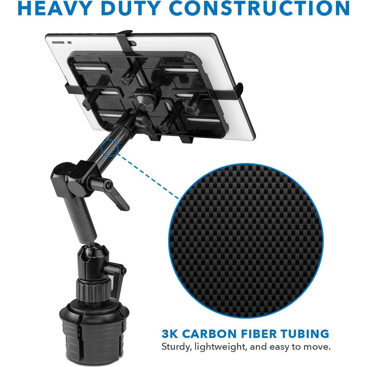 Soporte para Tablet en Portavasos MOUNT-IT MI-7321 - Fibra de Carbono
