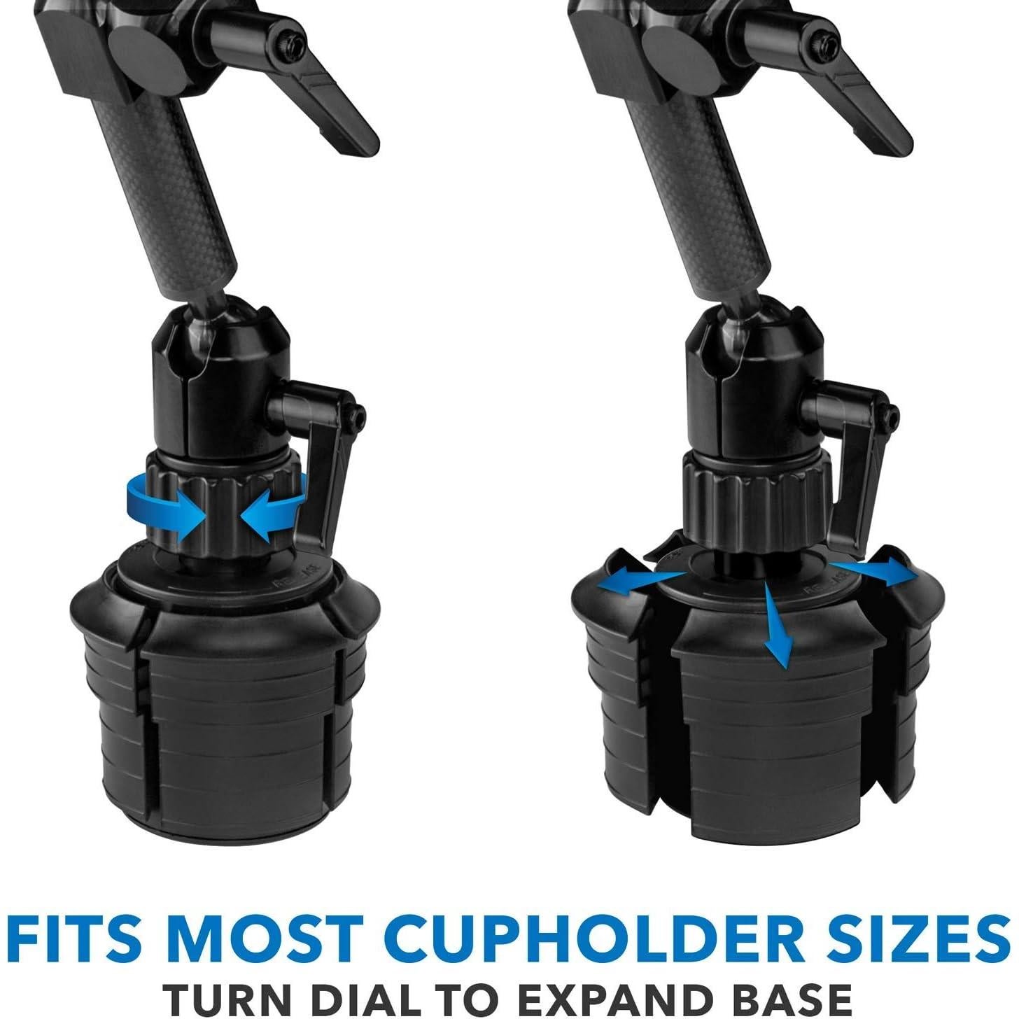 Soporte para Tablet en Portavasos MOUNT-IT MI-7321 - Fibra de Carbono