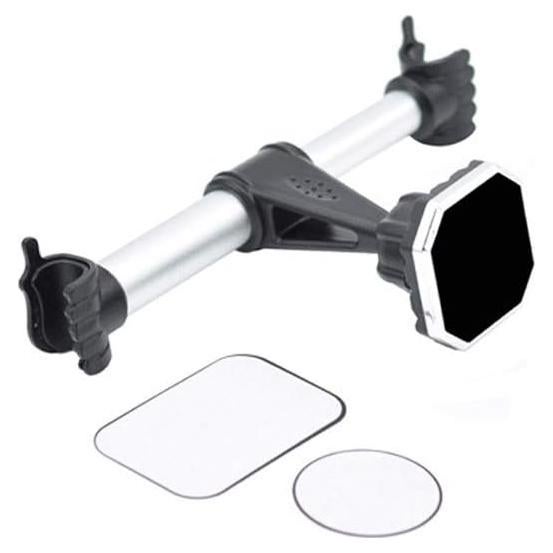 Soporte de Reposacabezas para Automóvil JAGTRADE Ajustable Plateado