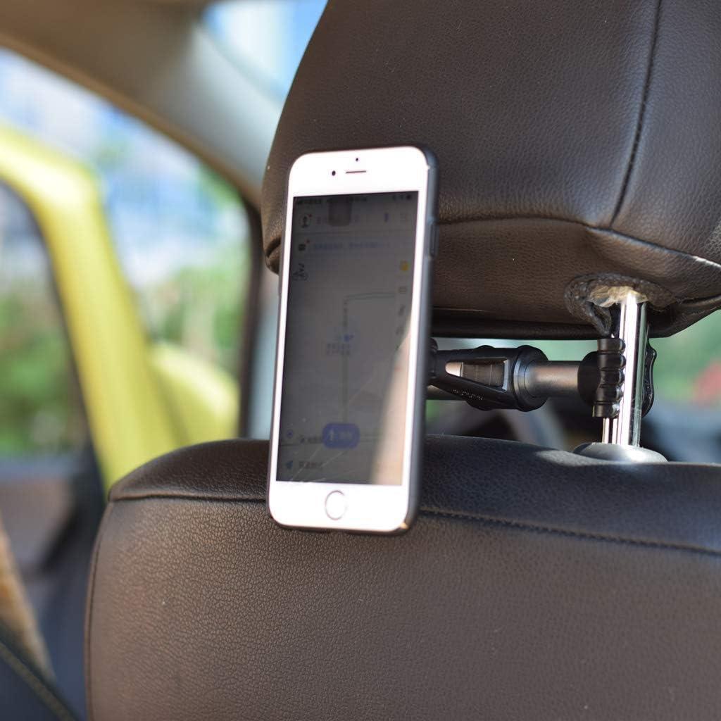 Soporte de Reposacabezas para Automóvil JAGTRADE Ajustable Plateado