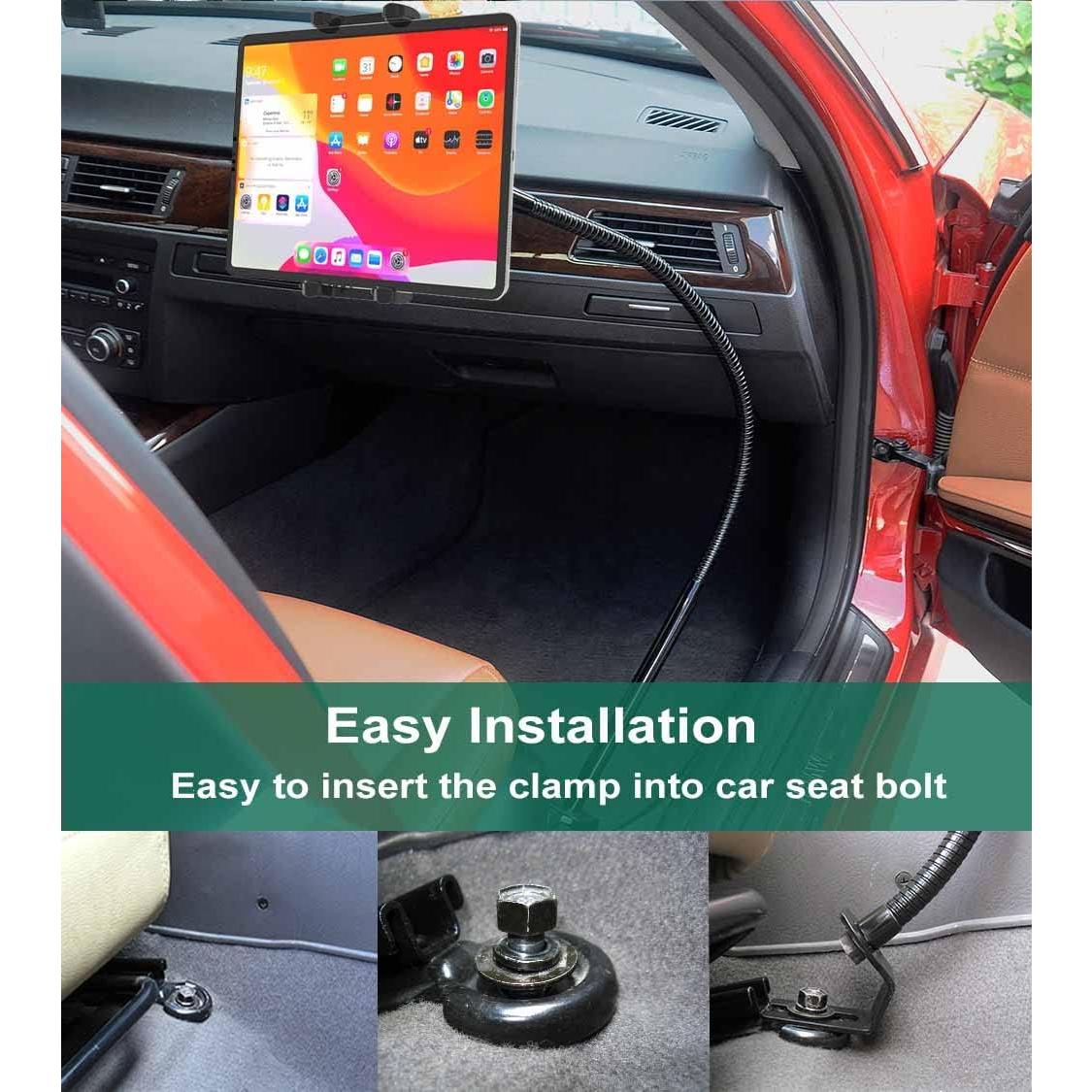 Soporte de Tablet para Rail de Asiento de Coche Cuxwill 50 cm