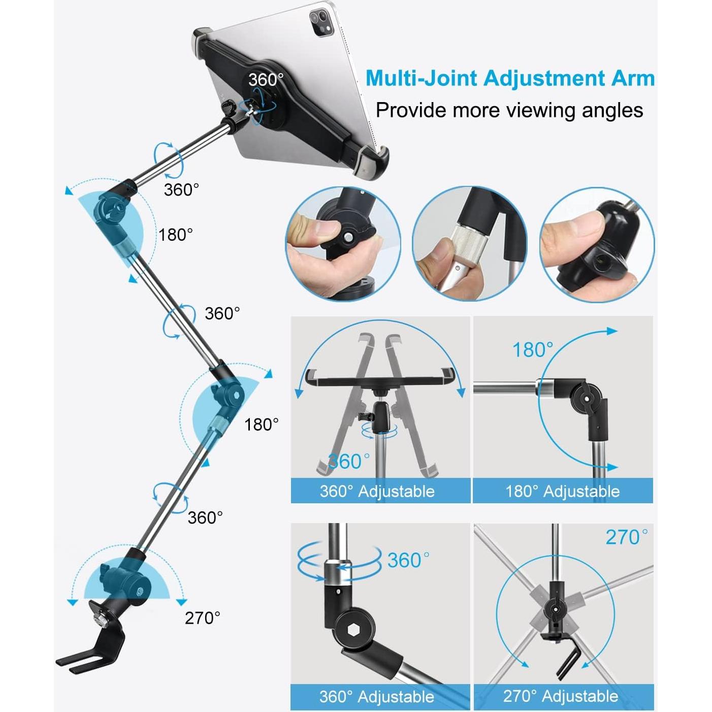 Soporte de Tablet para Coche Woleyi 9.5-14.5" Ajustable