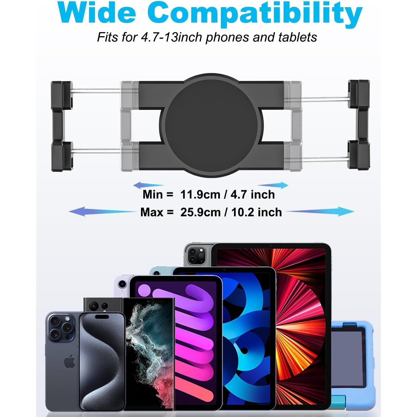 Soporte de Tablet para Auto Phichy - Clip Ventilación 4.7-33 cm