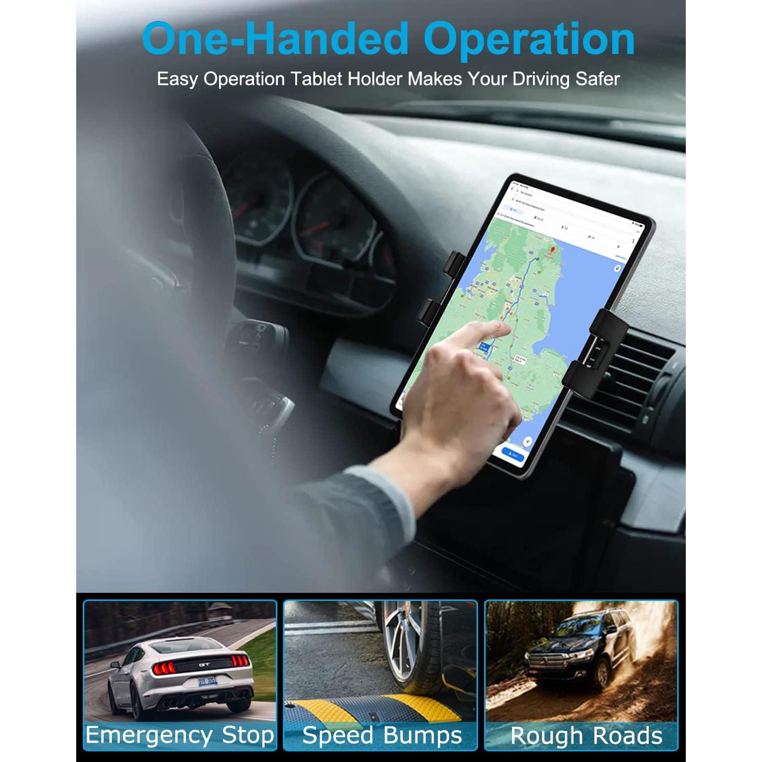 Soporte de Tablet para Auto Phichy - Clip Ventilación 4.7-33 cm