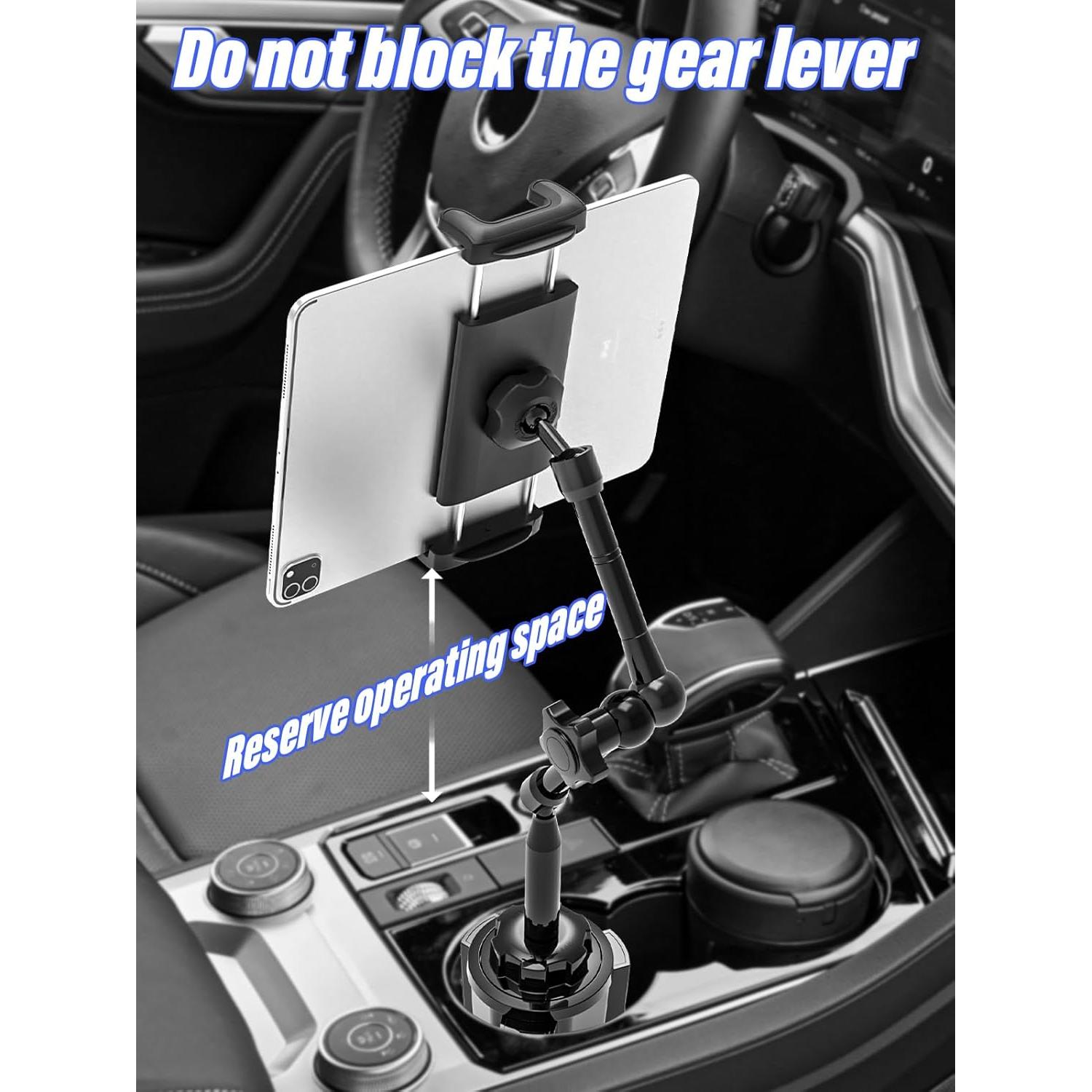 Soporte para Tablet en Portavasos LYFICCS 4.7-13" Ajustable