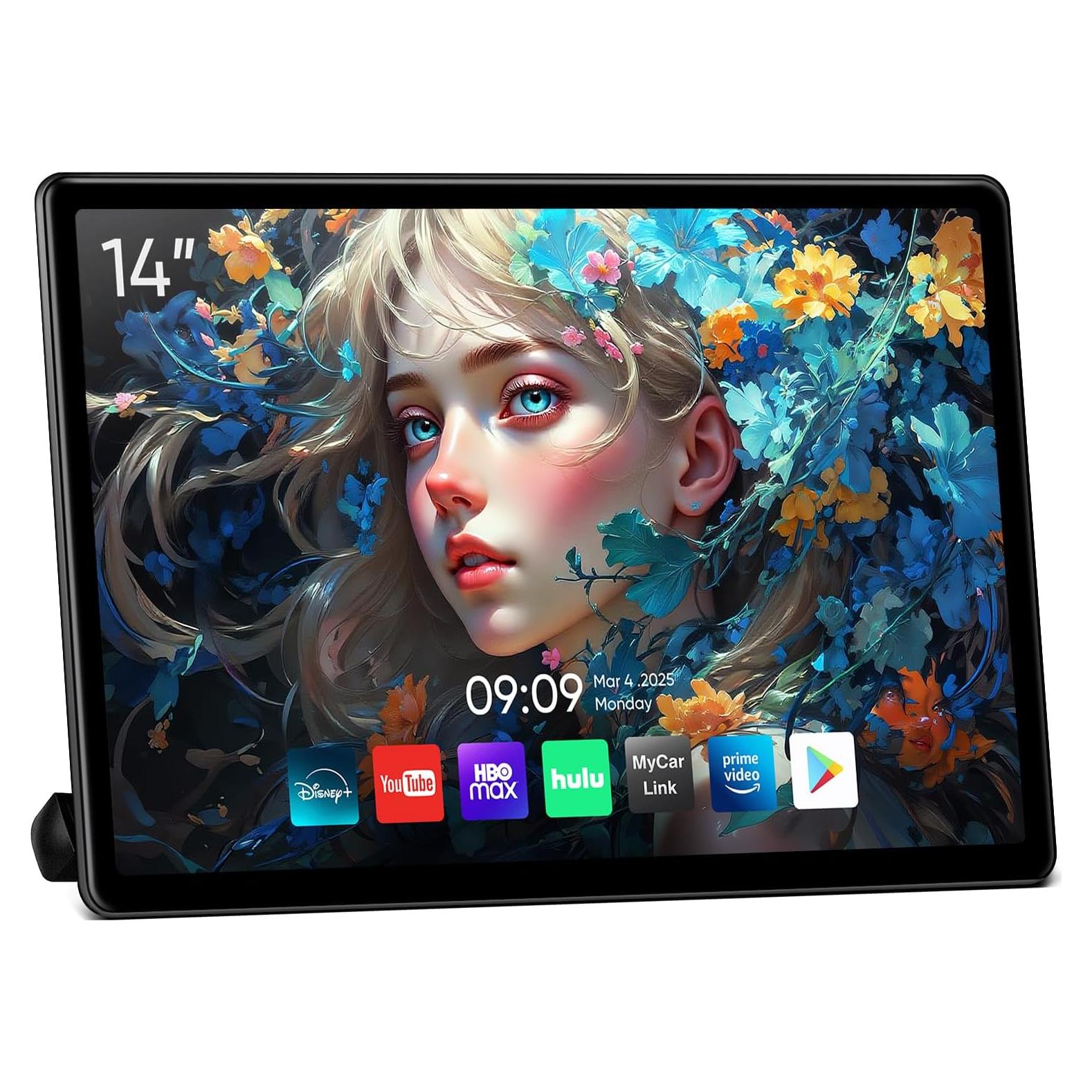 Monitor de respaldo AINAVIGO 14" Android 13 2+32GB WiFi