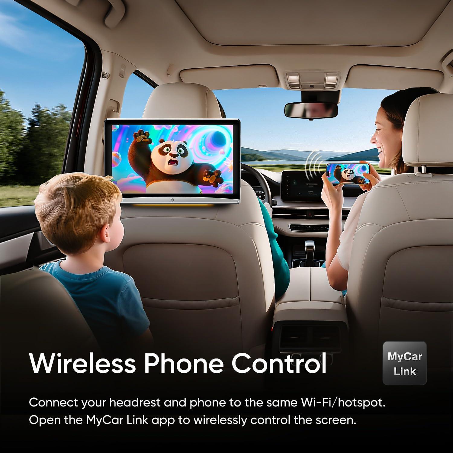 Monitor de respaldo AINAVIGO 14" Android 13 2+32GB WiFi