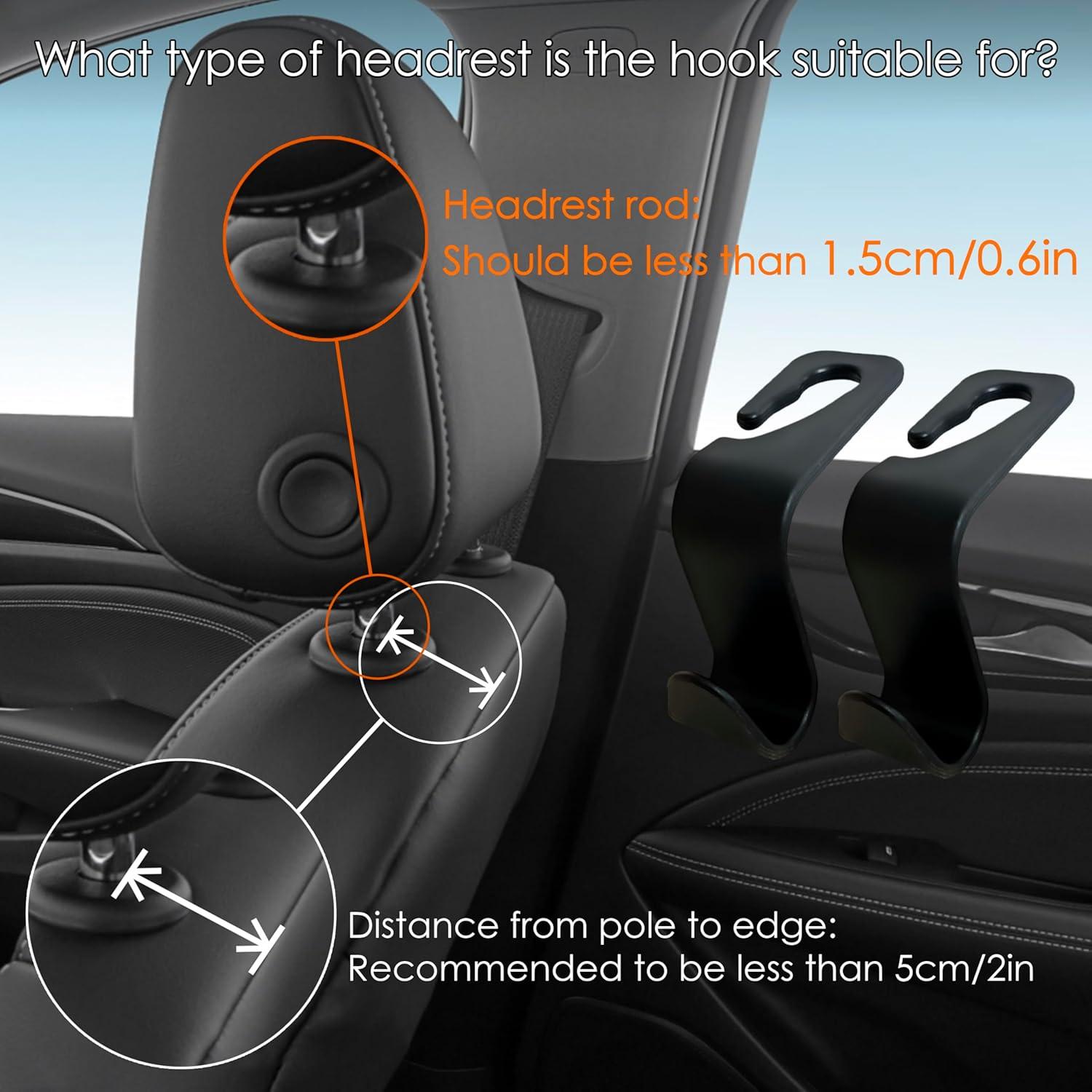 Soporte de Tableta para Reposacabezas de Coche YTDSUP Negro