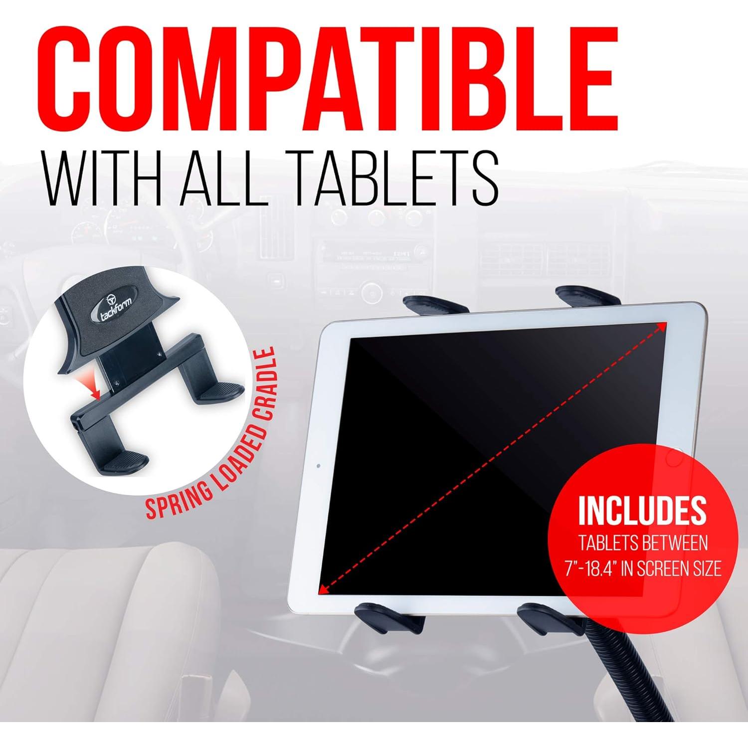 Soporte para Tableta Tackform 45.72 cm Ajustable para Vehículo