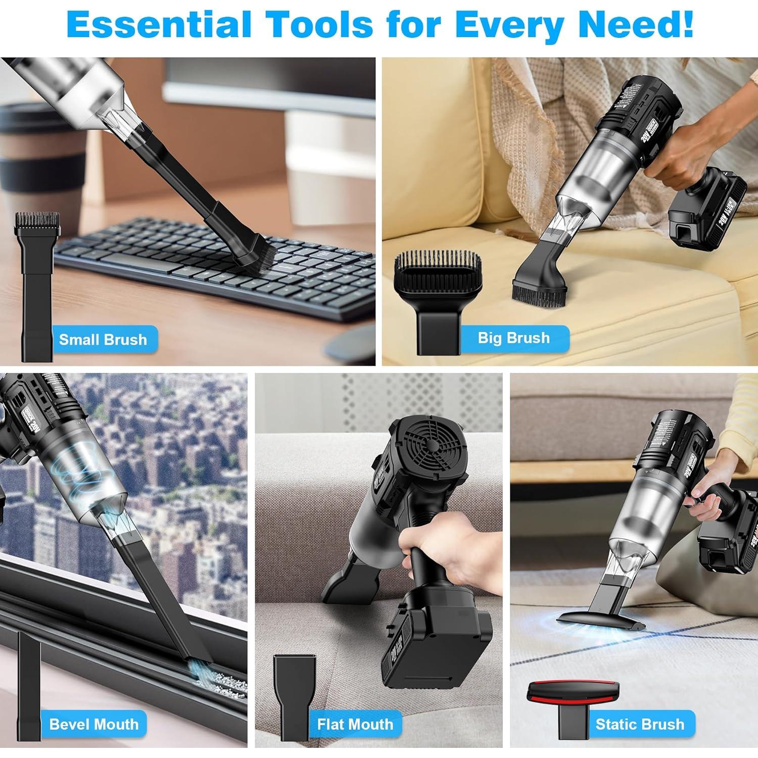 Aspiradora de Mano Inalámbrica ONAVOT SV18 35000Pa HEPA 0.8kg