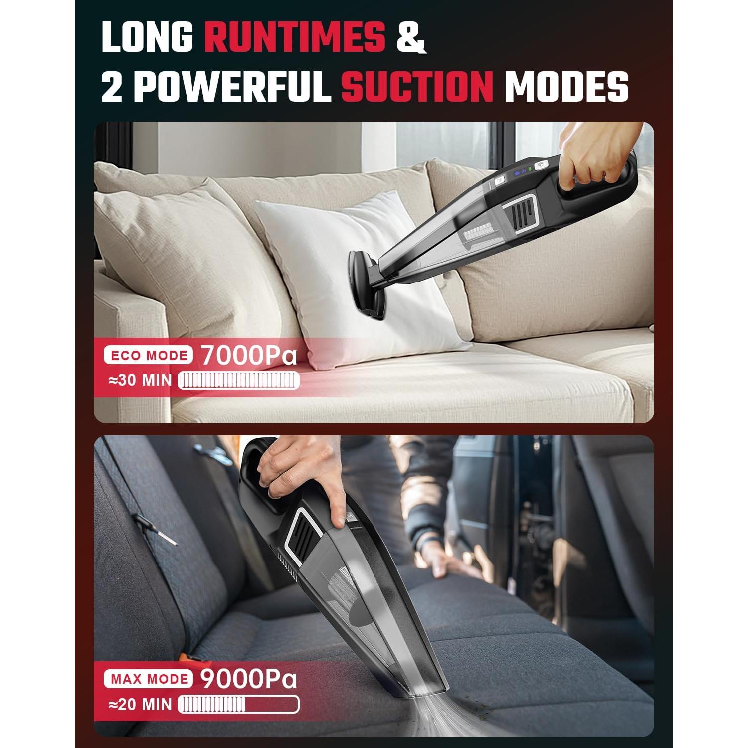 Aspiradora de Mano Inalámbrica Evekas SV16 9000PA Carga Rápida