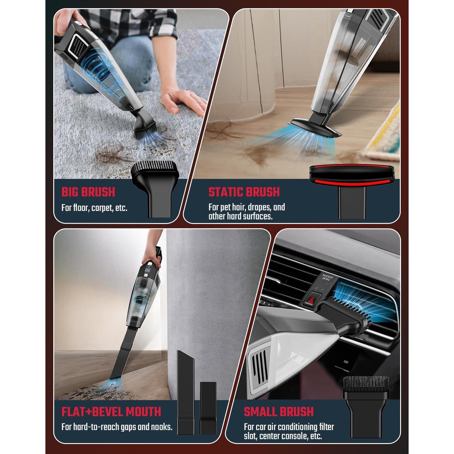 Aspiradora de Mano Inalámbrica Evekas SV16 9000PA Carga Rápida