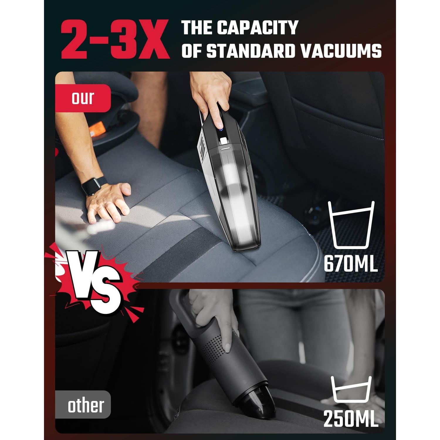 Aspiradora de Mano Inalámbrica Evekas SV16 9000PA Carga Rápida