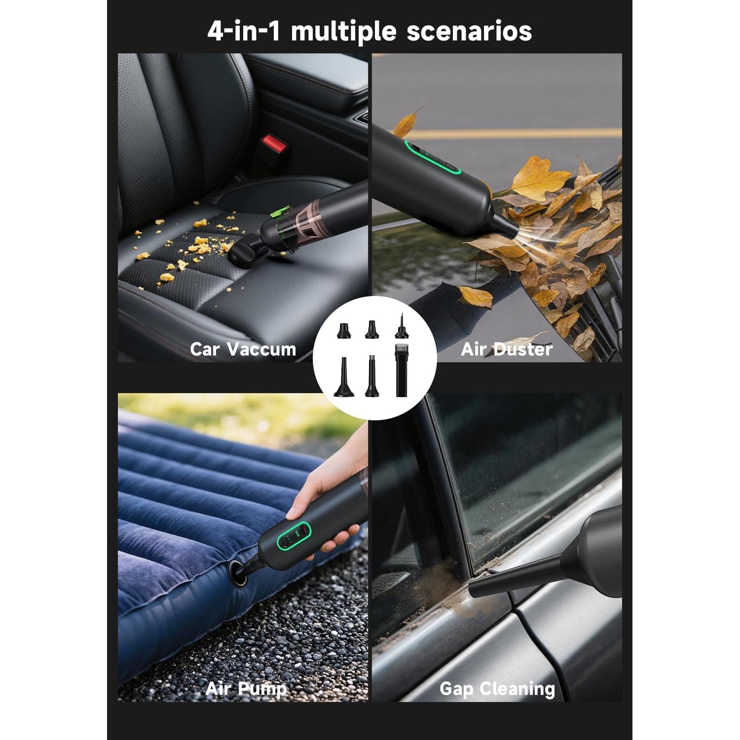 Aspiradora de Mano RapAir VC28 Inalámbrica 4 en 1 20000Pa