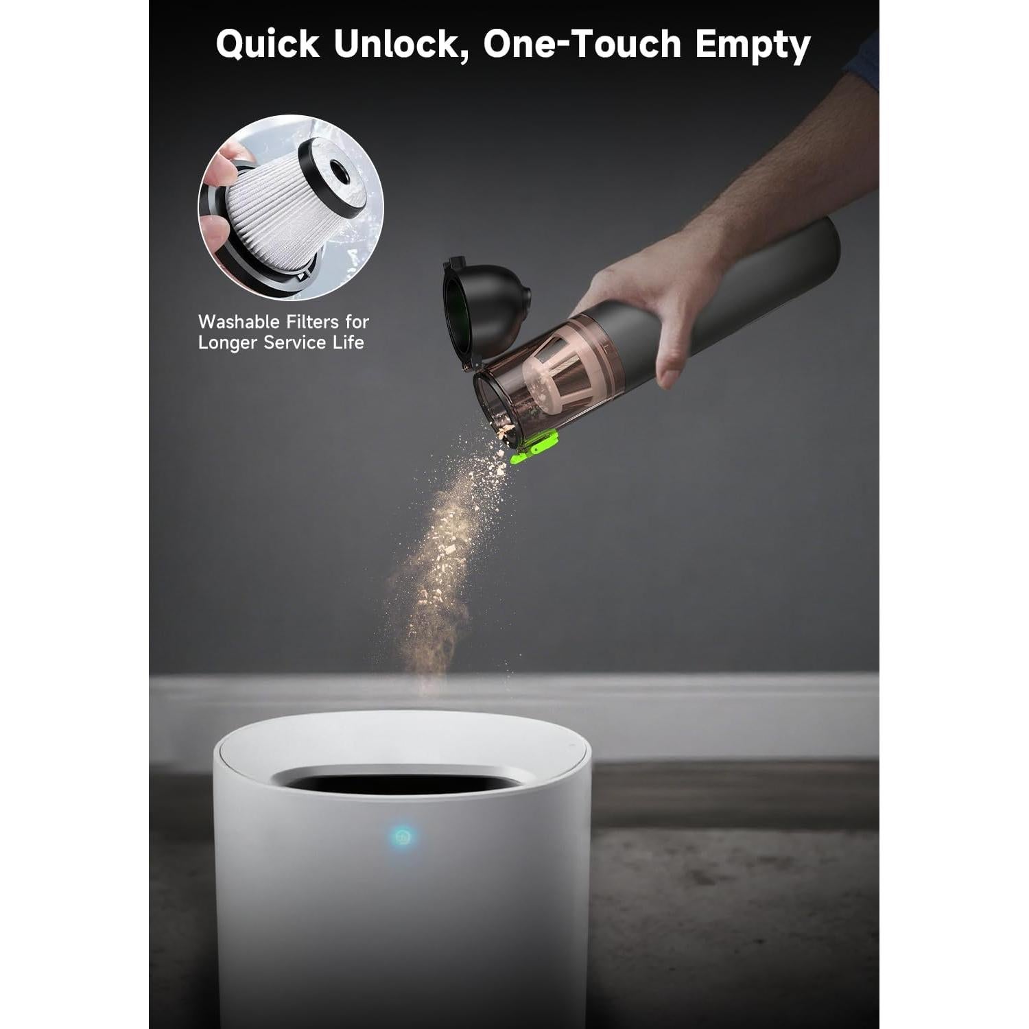 Aspiradora de Mano RapAir VC28 Inalámbrica 4 en 1 20000Pa