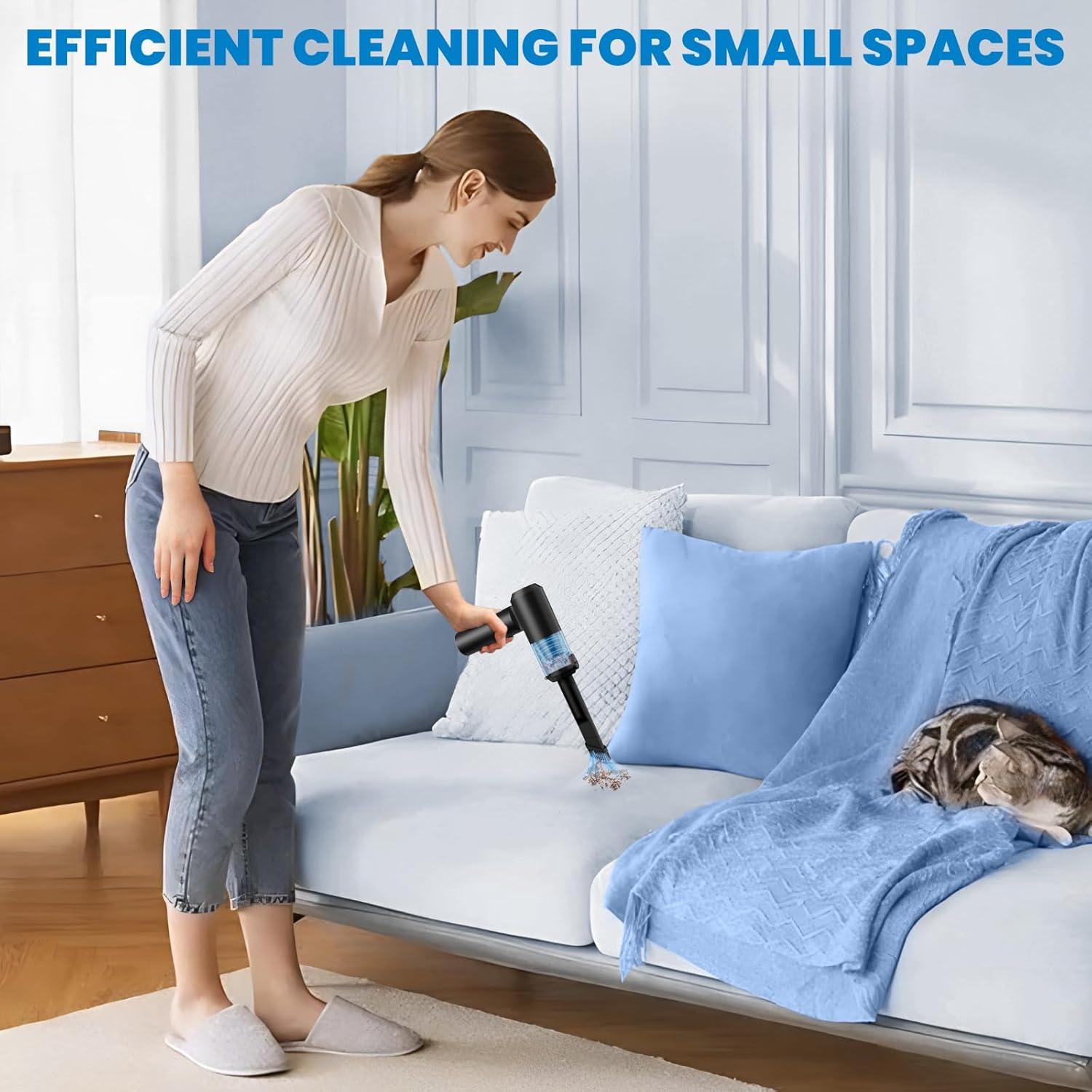 Aspiradora de Coche Inalámbrica HOMIGIFTY S1 16000Pa 4 en 1