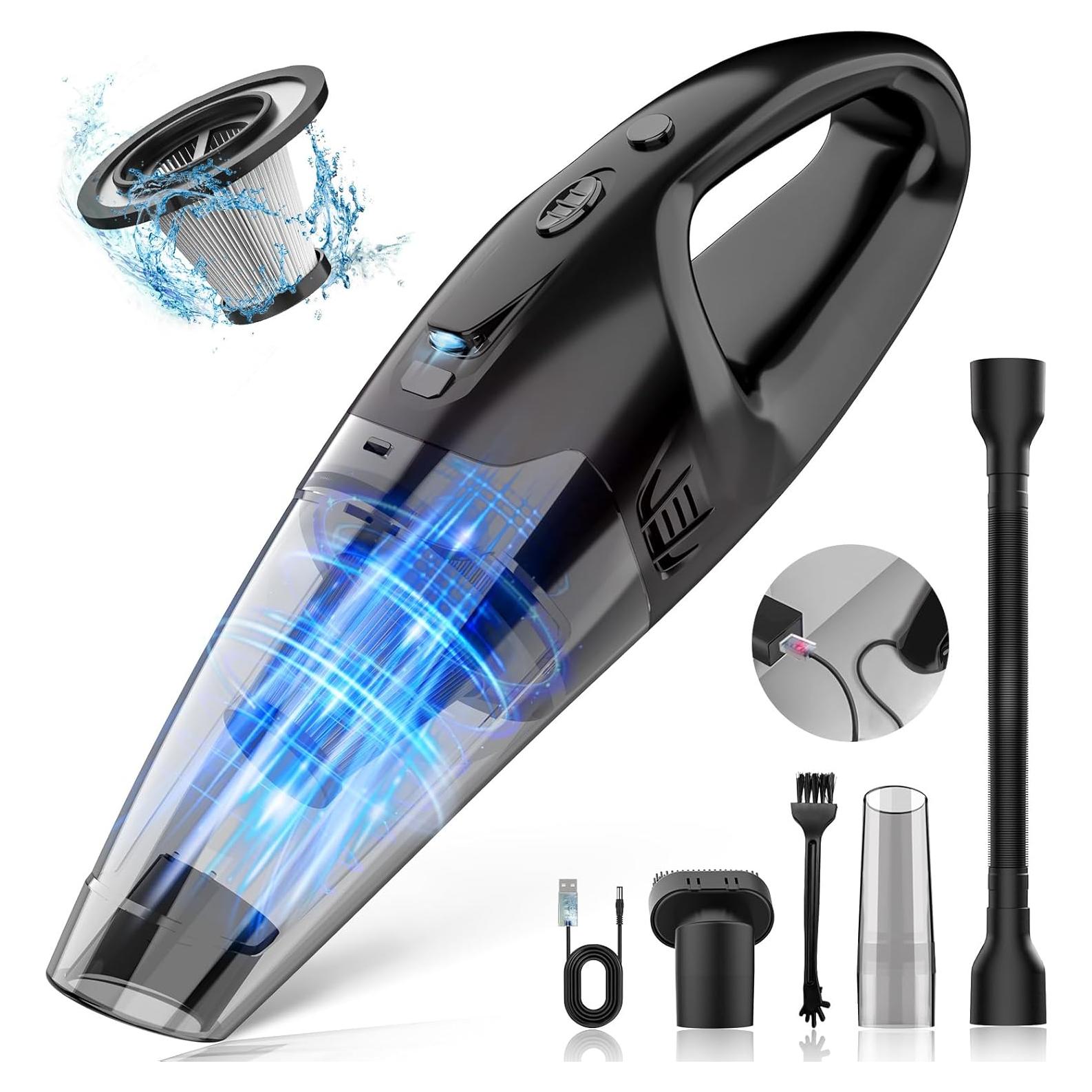 Aspiradora de Mano Inalámbrica BSRCO ATJ-2166 con Filtro HEPA