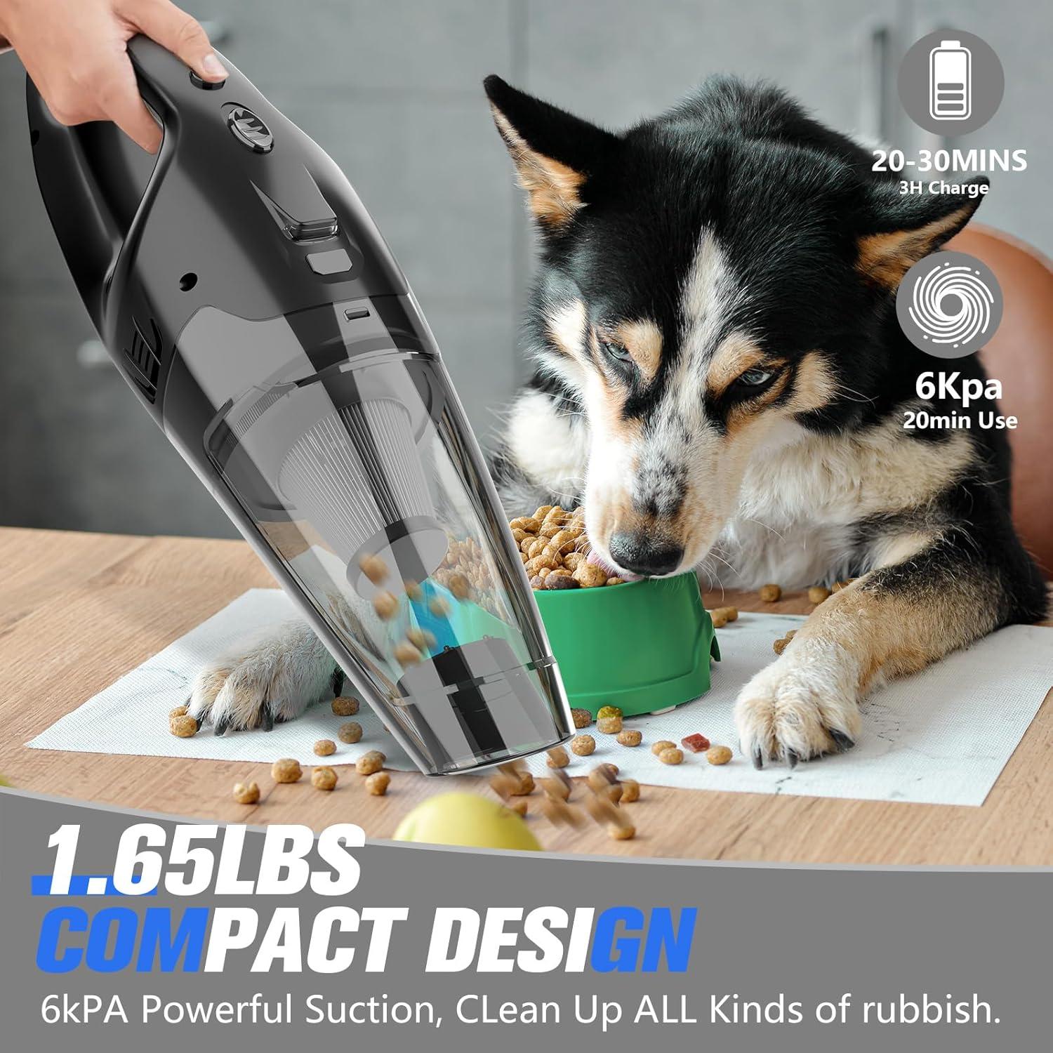 Aspiradora de Mano Inalámbrica BSRCO ATJ-2166 con Filtro HEPA