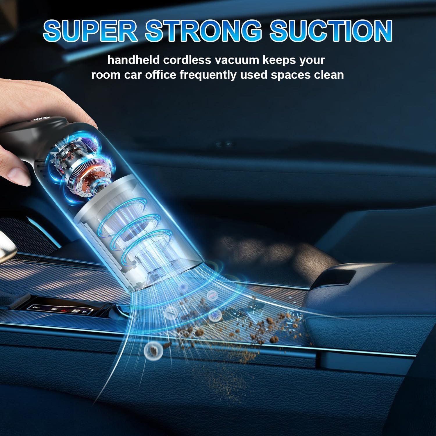 Aspiradora de Mano Inalámbrica Carry360 zy-758 38000PA 120W