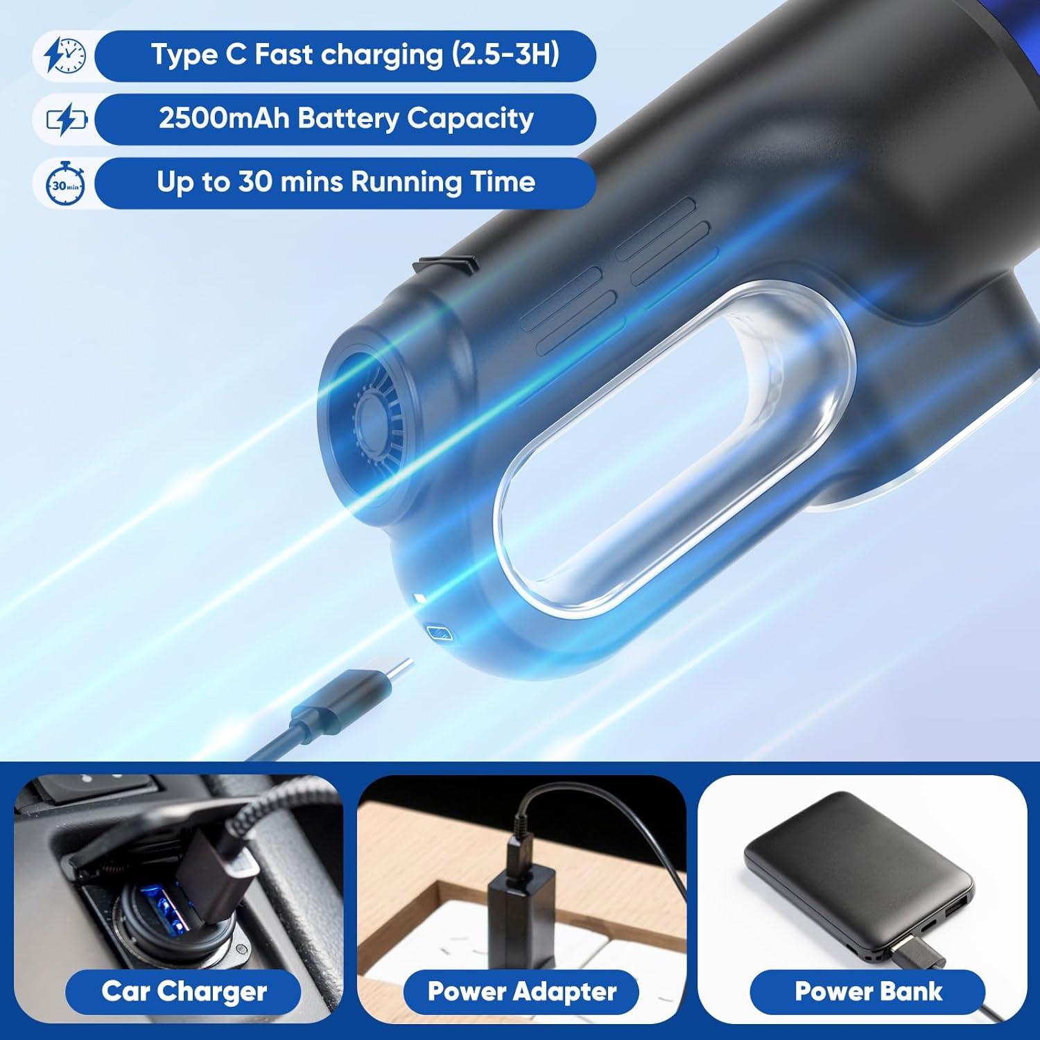 Aspiradora de Coche Inalámbrica Chufa CUAQP011004 130W 18000Pa