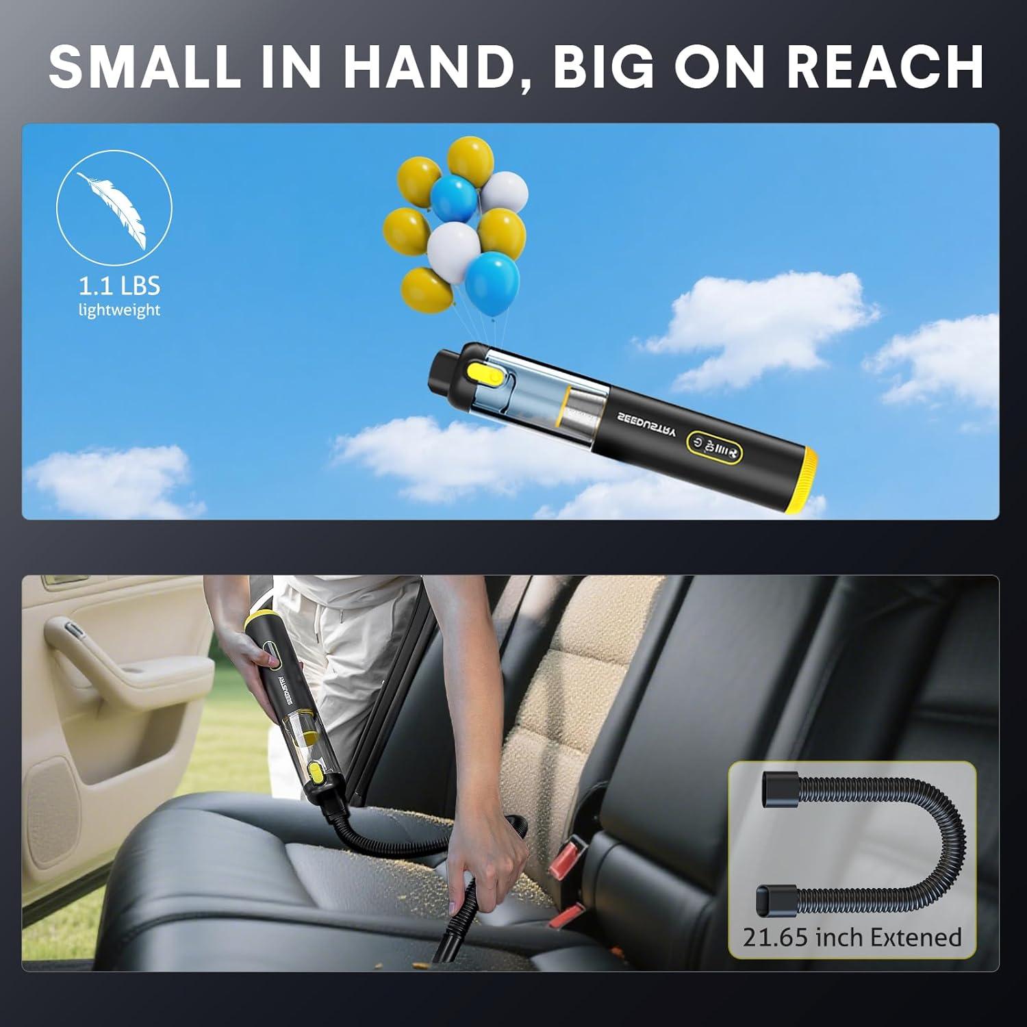 Aspiradora de Mano Inalámbrica SEEDUSTRY V-C08 Pro 18000Pa