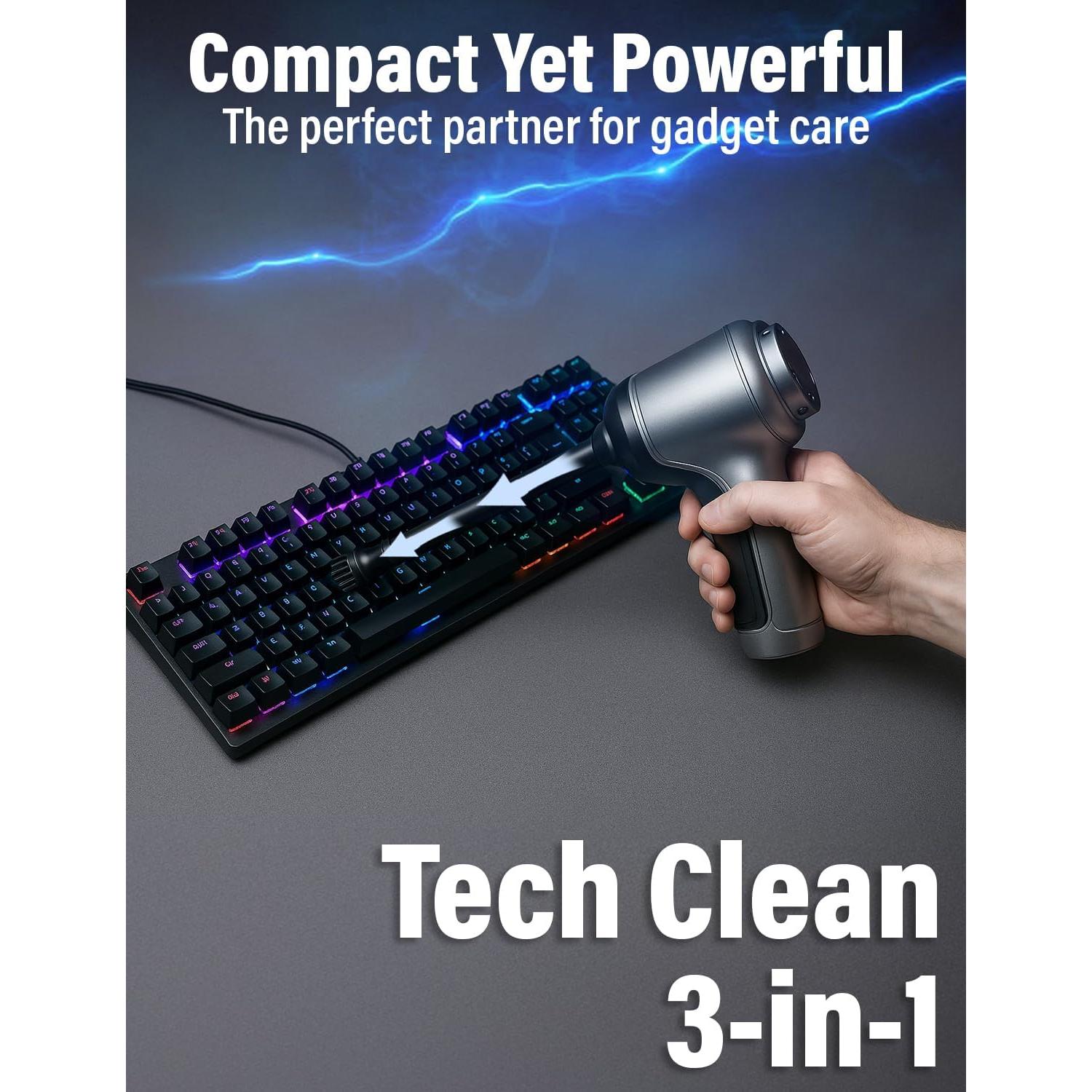 Aspiradora de Mano Inalámbrica EcoNour 120W 12000Pa - Portátil