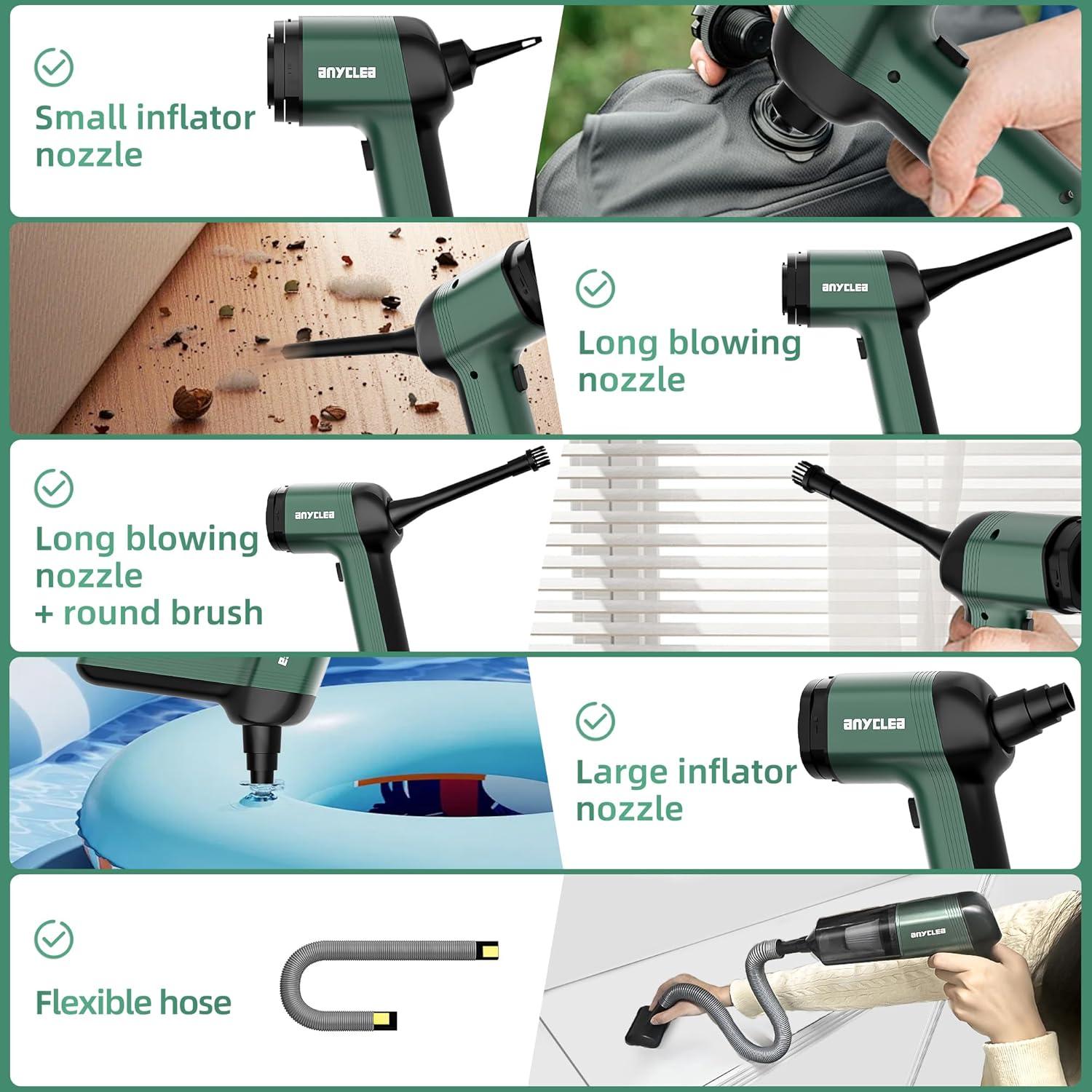 Aspiradora de Coche Inalámbrica Anyclea YBDBS02PROL1 12000PA