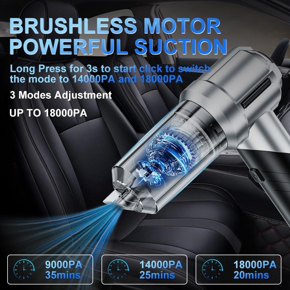 Aspiradora de Coche Plegable Carsories 18000PA Inalámbrica
