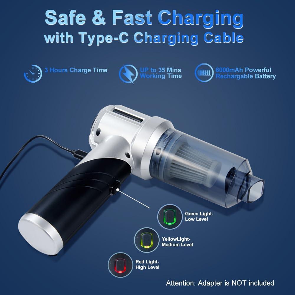 Aspiradora de Coche Plegable Carsories 18000PA Inalámbrica