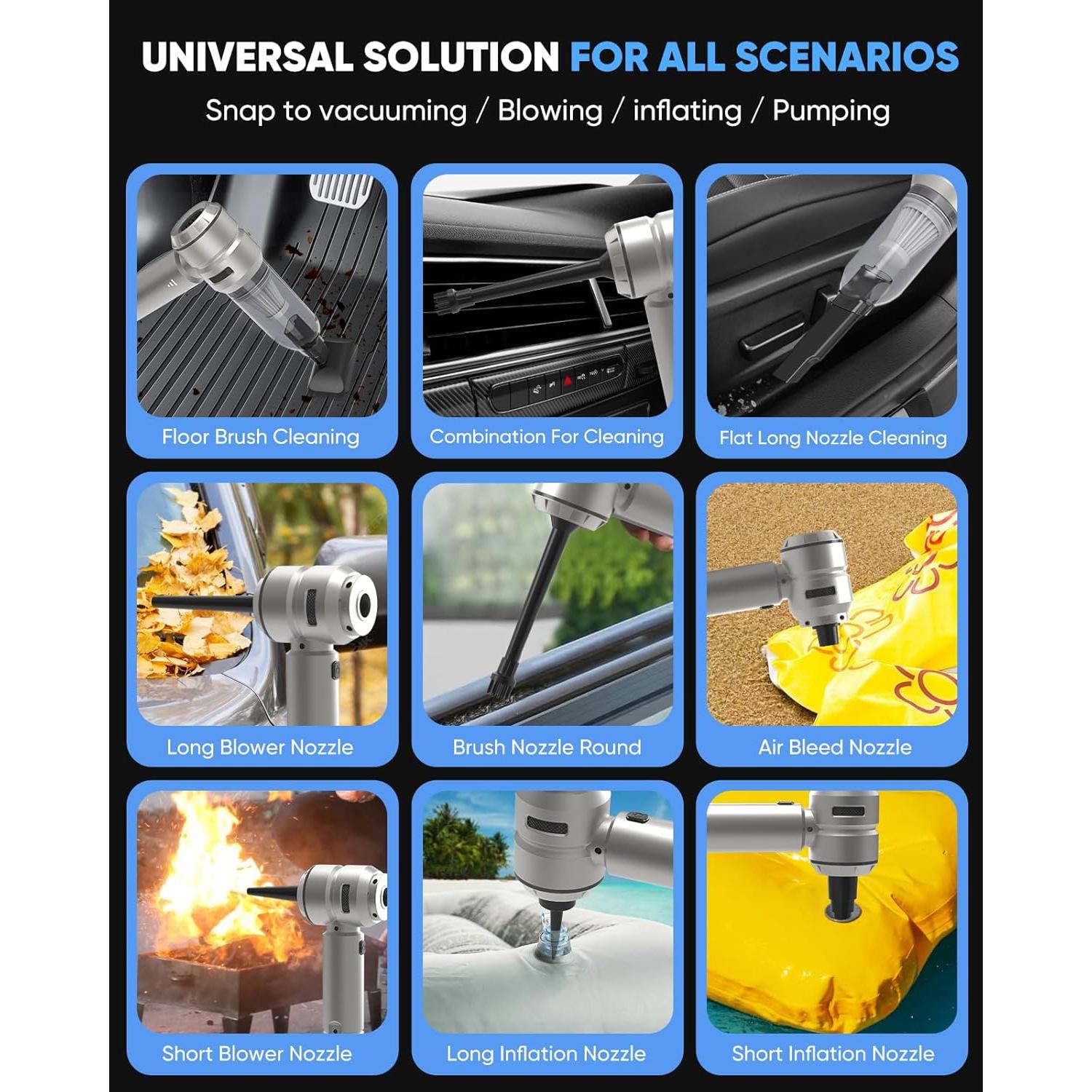 Aspiradora de Mano Inalámbrica Chufa CUAQP011003 21000Pa