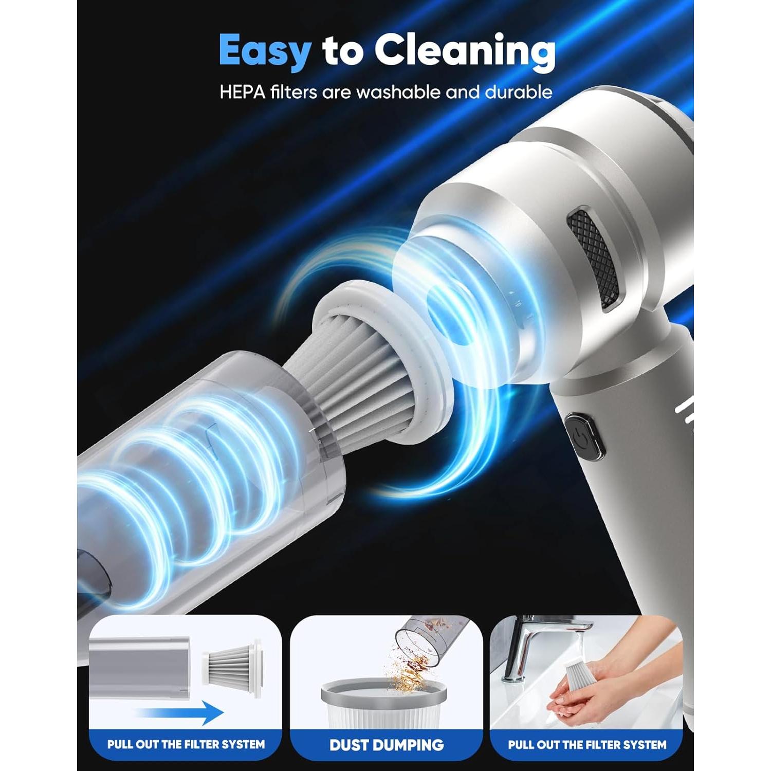 Aspiradora de Mano Inalámbrica Chufa CUAQP011003 21000Pa