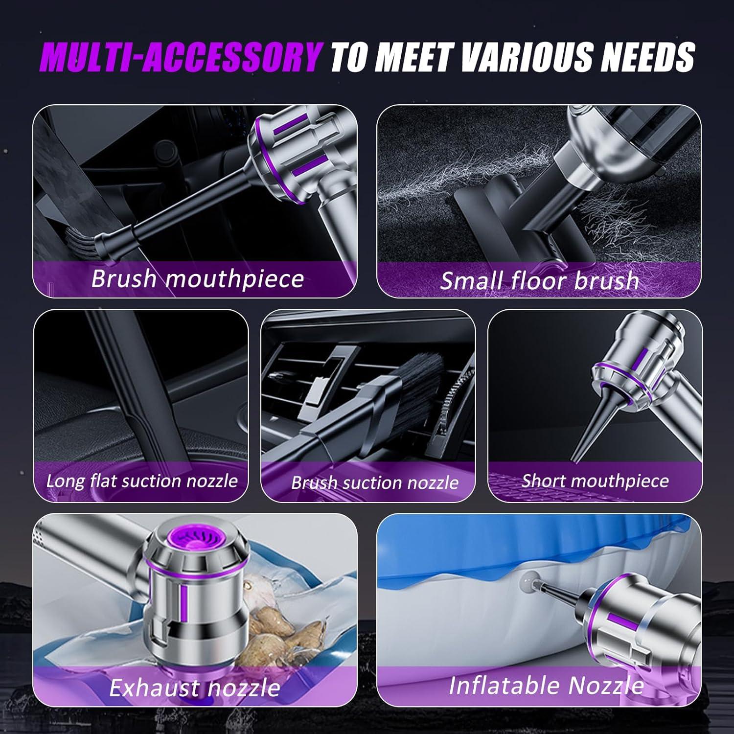 Aspiradora de Mano Inalámbrica BIYQFCR 16000Pa Portátil