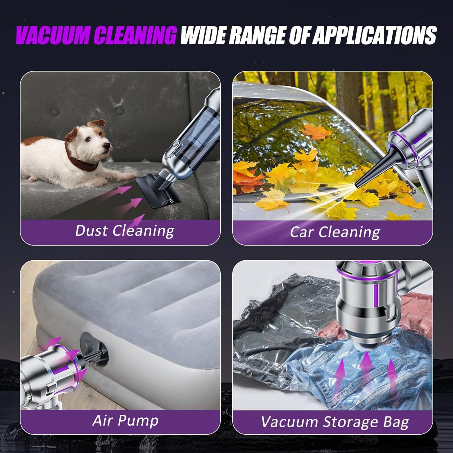 Aspiradora de Mano Inalámbrica BIYQFCR 16000Pa Portátil