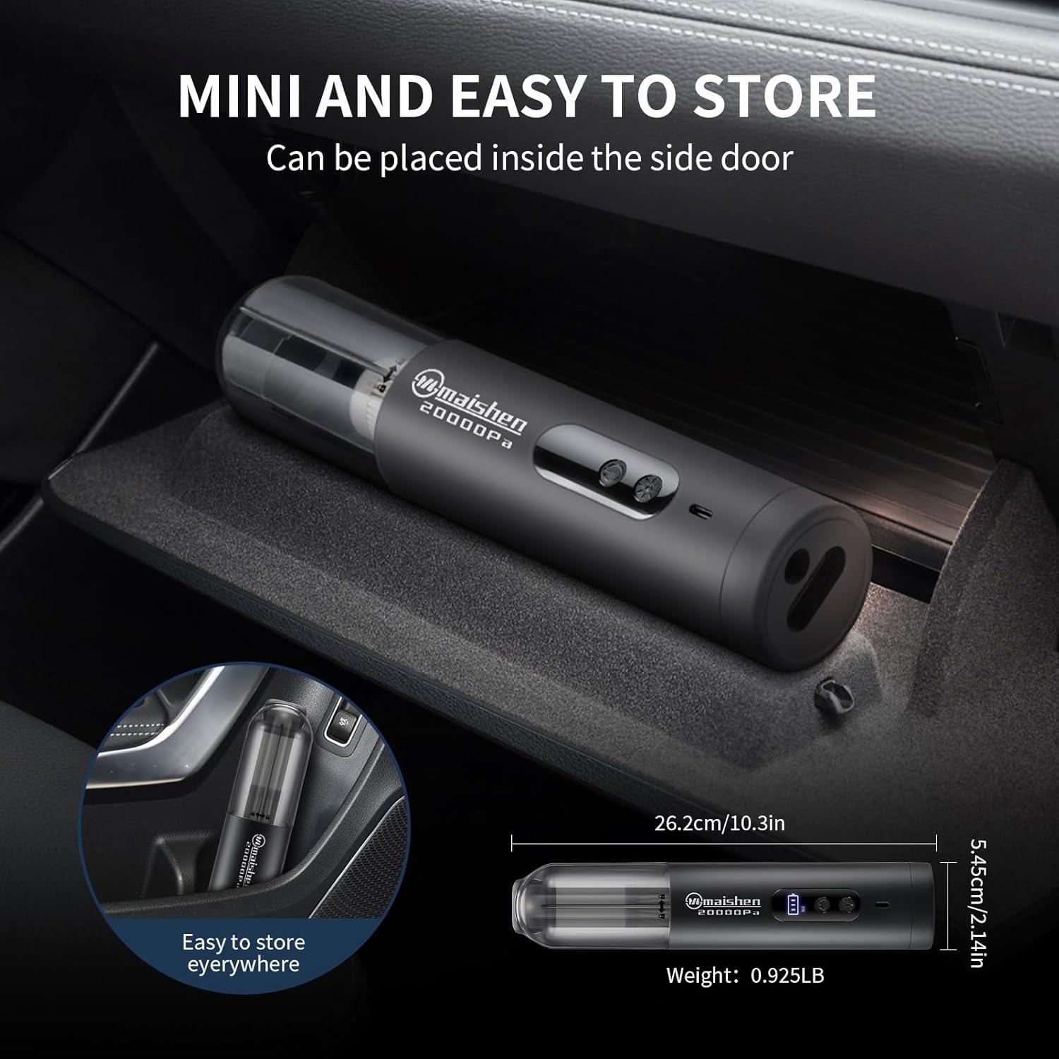 Aspiradora de Mano Inalámbrica Maishen M3 Ultra Black 20000Pa