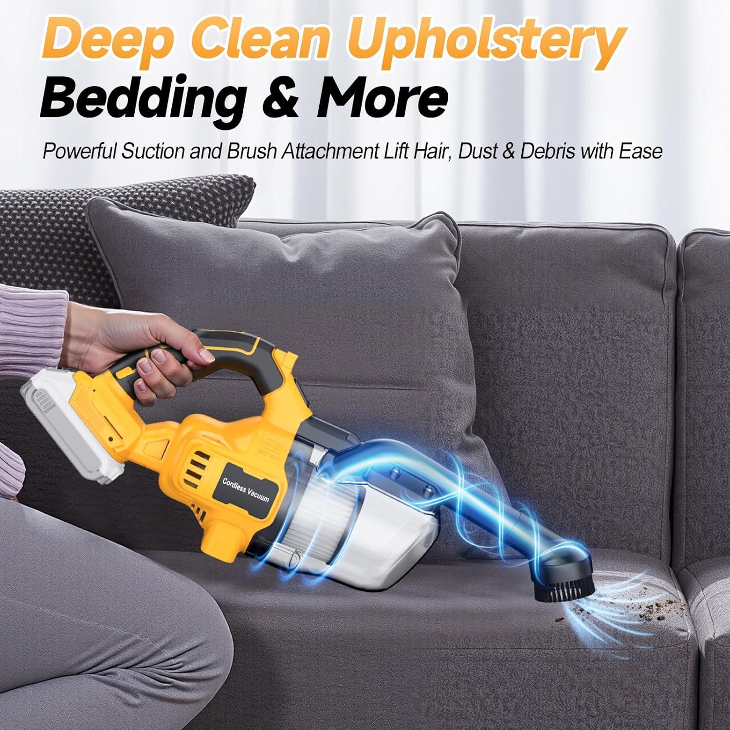 Aspiradora de Mano Inalámbrica Fledukten 20V HEPA 16000Pa