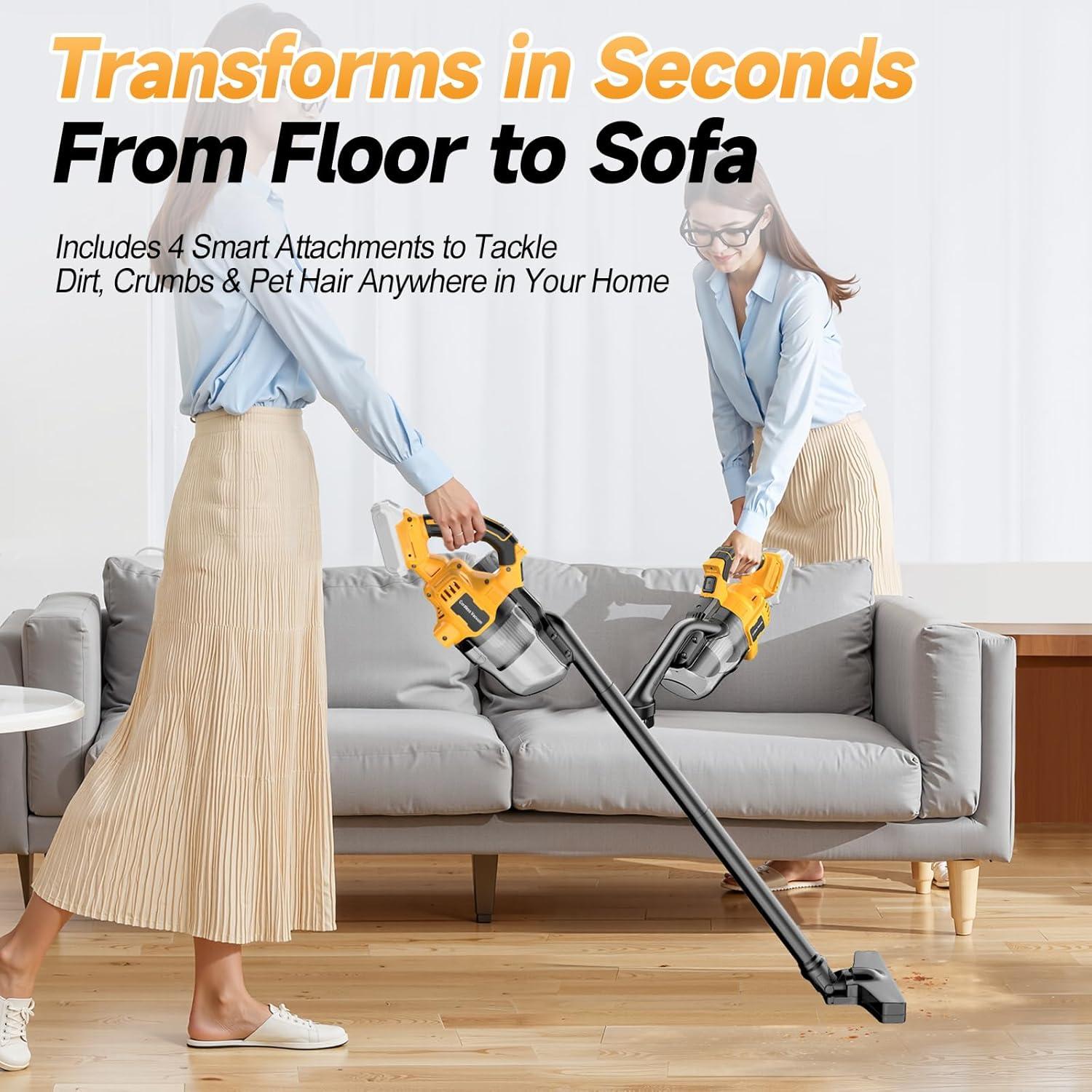 Aspiradora de Mano Inalámbrica Fledukten 20V HEPA 16000Pa