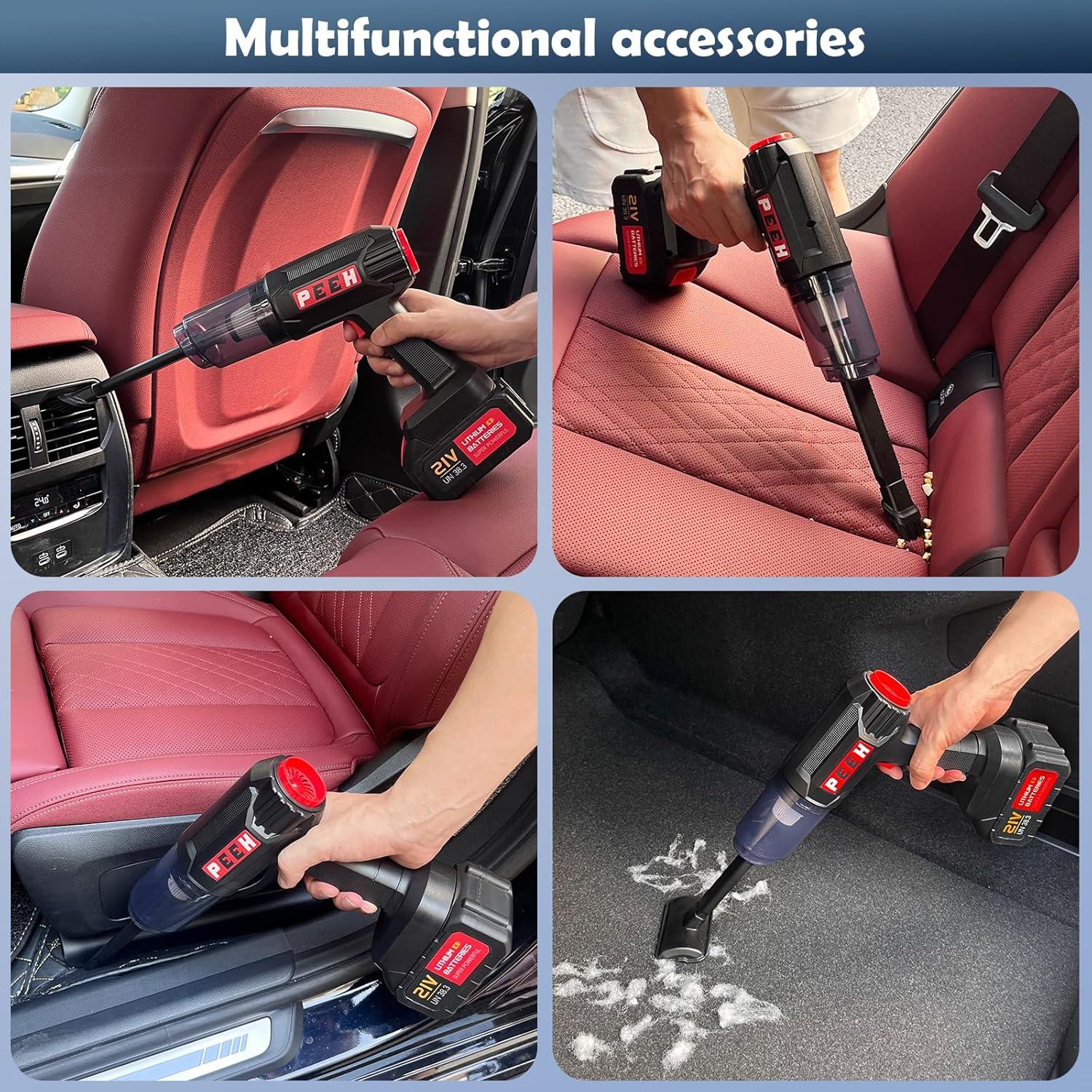 Aspiradora de Mano PEEH PH01 Inalámbrica 60 Minutos Alta Potencia