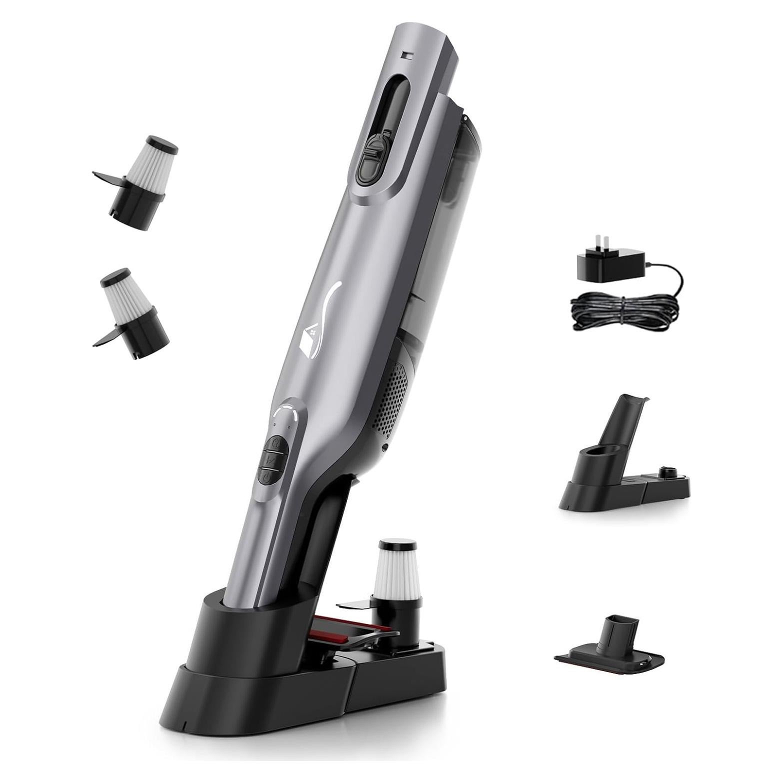 Aspiradora de Mano Inalámbrica AYONTIN HC-06 Plata 200ml