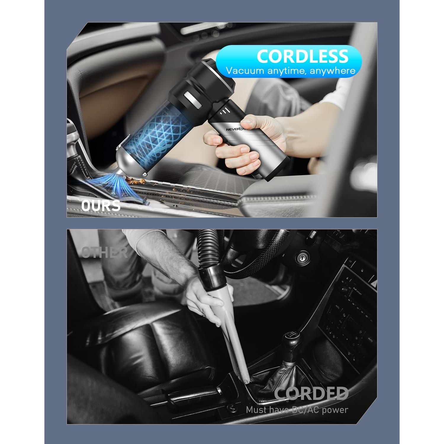 Aspiradora de Mano Inalámbrica NEVERLAND 15000PA 4-en-1 Portátil