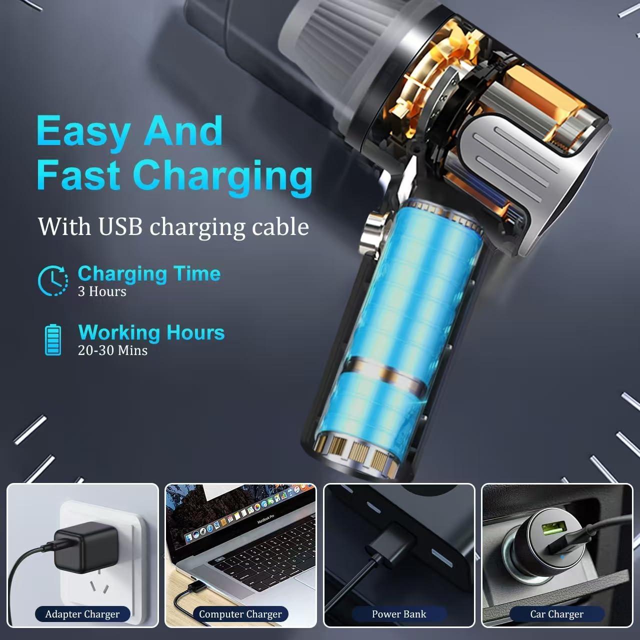 Aspiradora de Mano Sin Cable ZXJouiy JM-6601 4000Pa Portátil