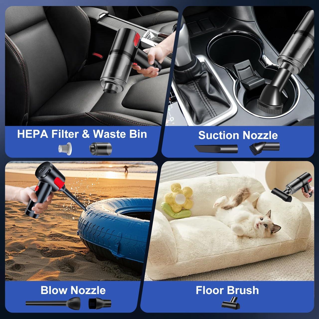 Aspiradora de Mano Sin Cable ZXJouiy JM-6601 4000Pa Portátil