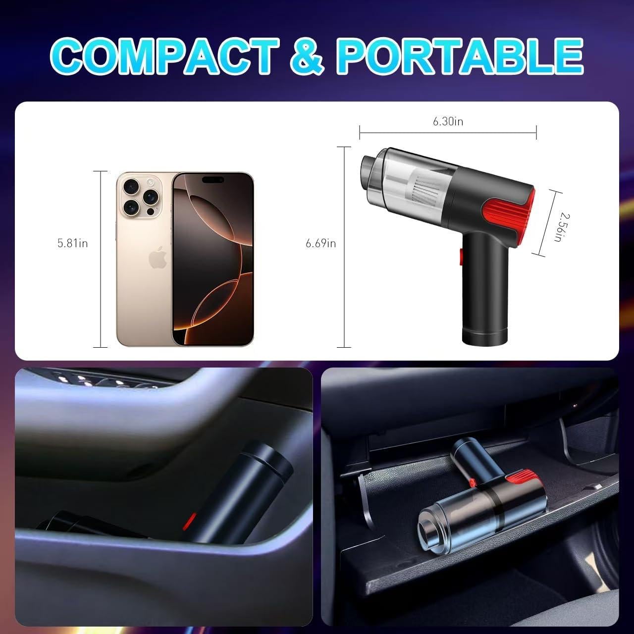 Aspiradora de Mano Sin Cable ZXJouiy JM-6601 4000Pa Portátil